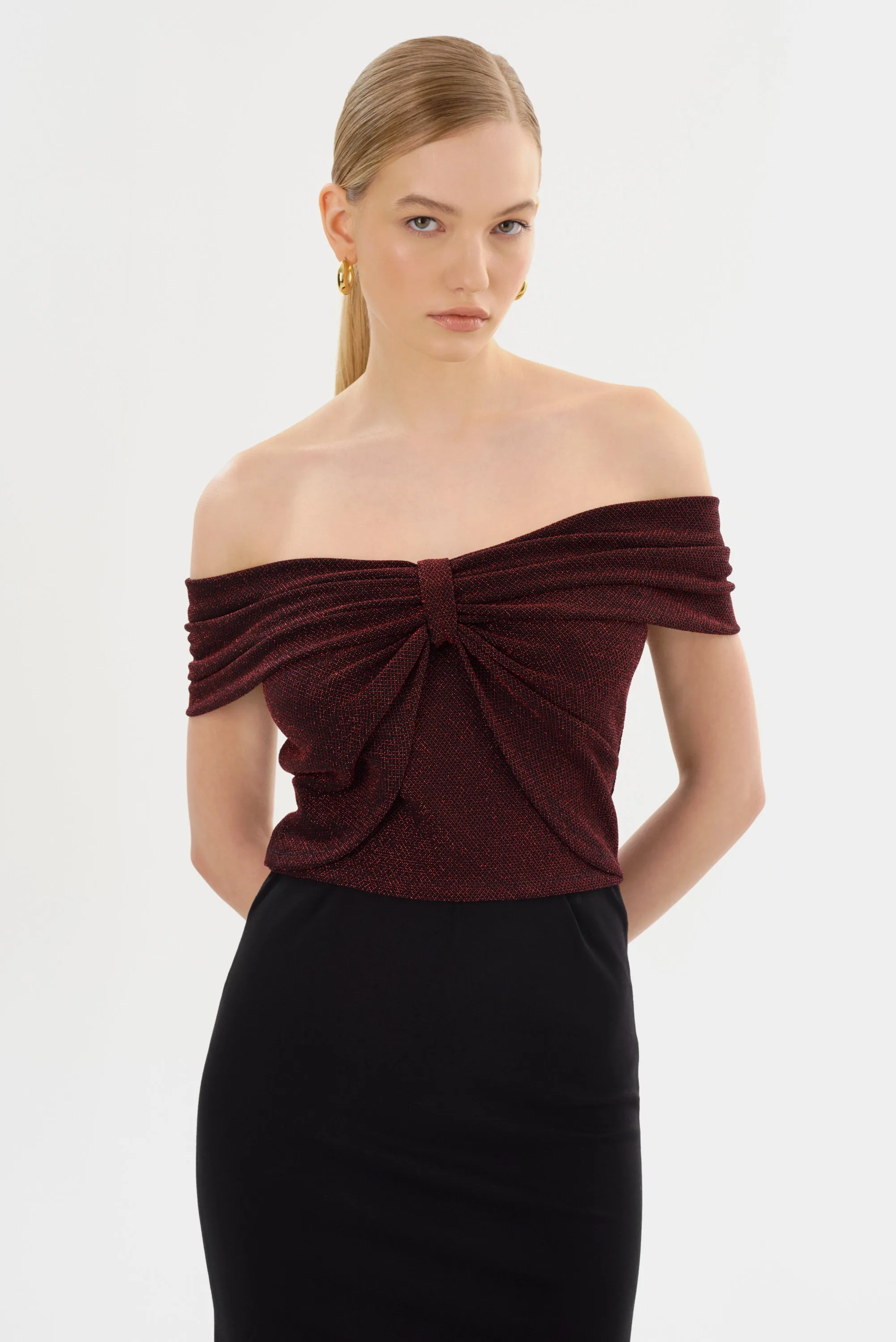 CAMELIA | Lurex Knit Top