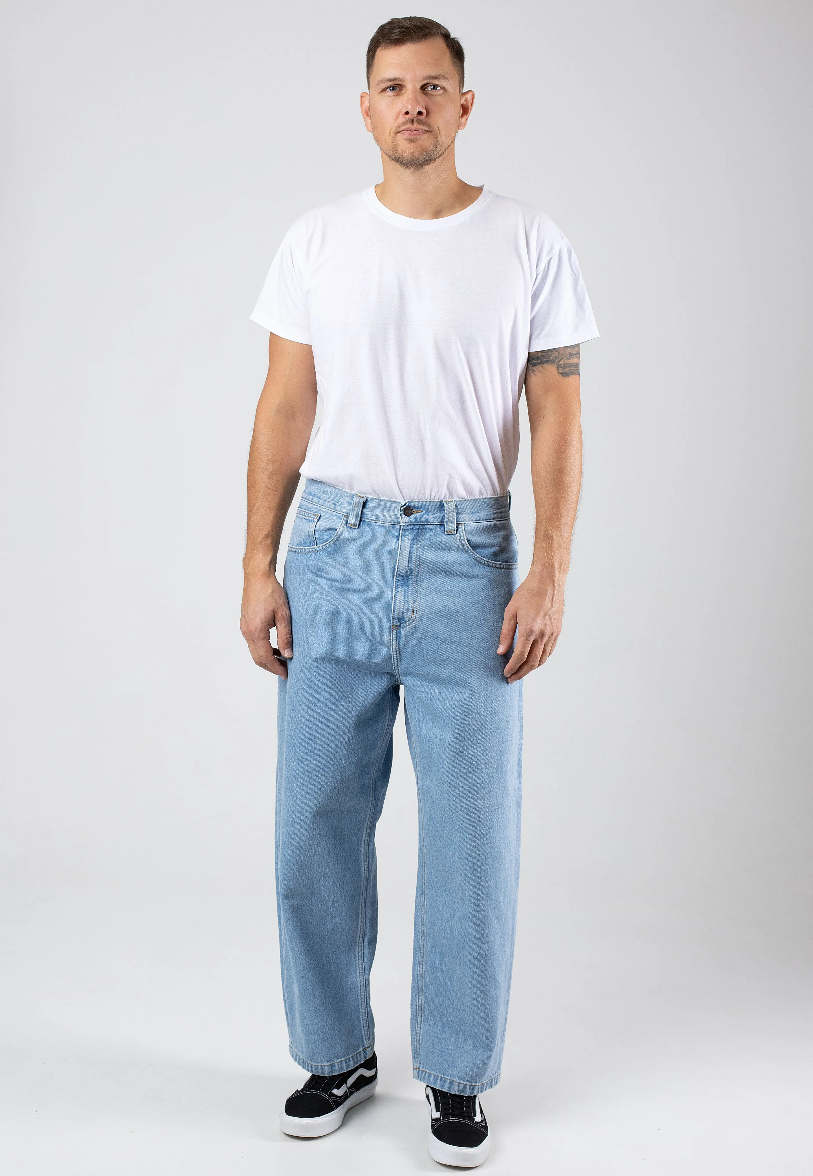Carhartt WIP - Brandon Heavy Stone Bleached Blue - Jeans