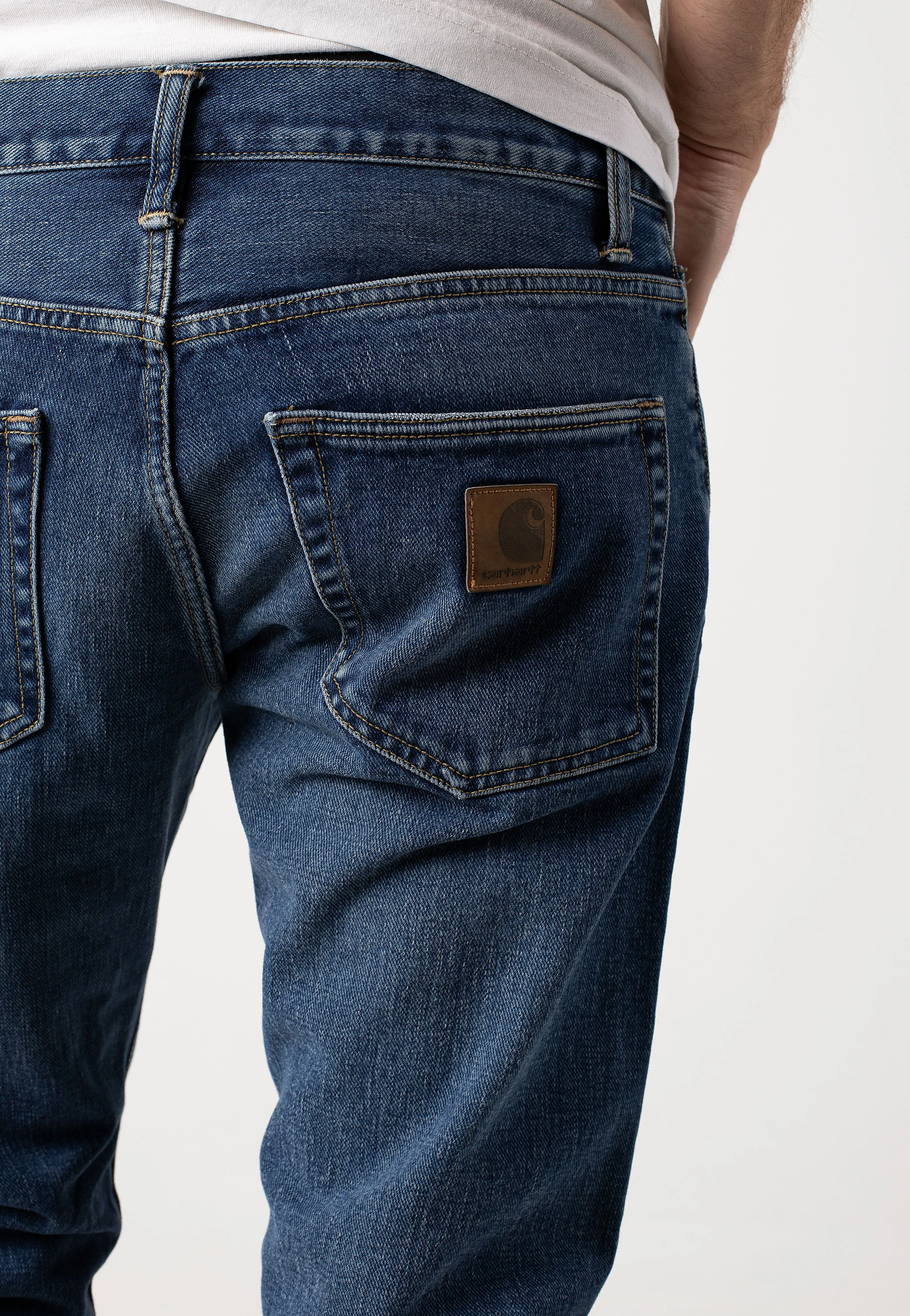 Carhartt WIP - Klondike Dark Used Wash Blue - Jeans