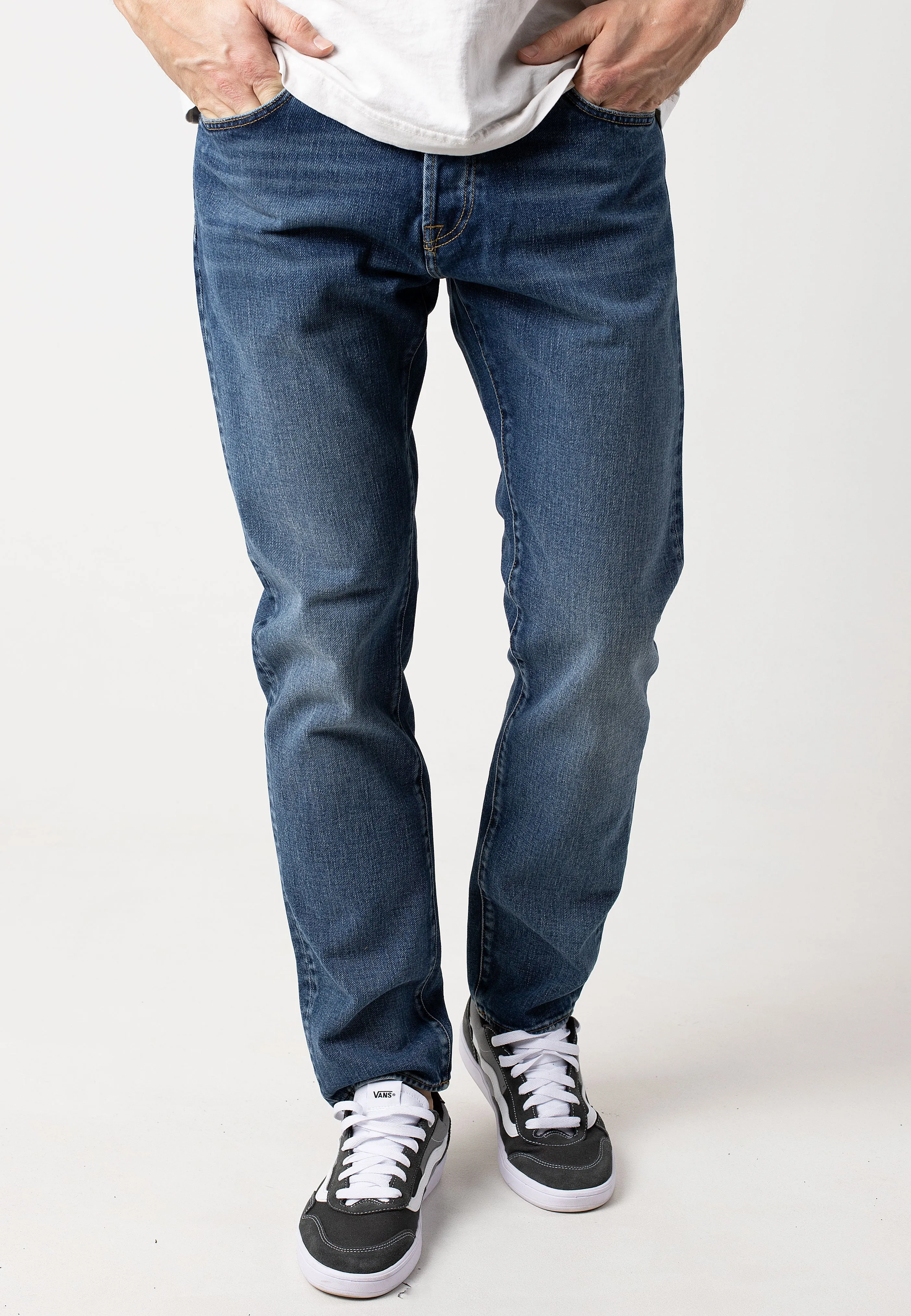 Carhartt WIP - Klondike Dark Used Wash Blue - Jeans