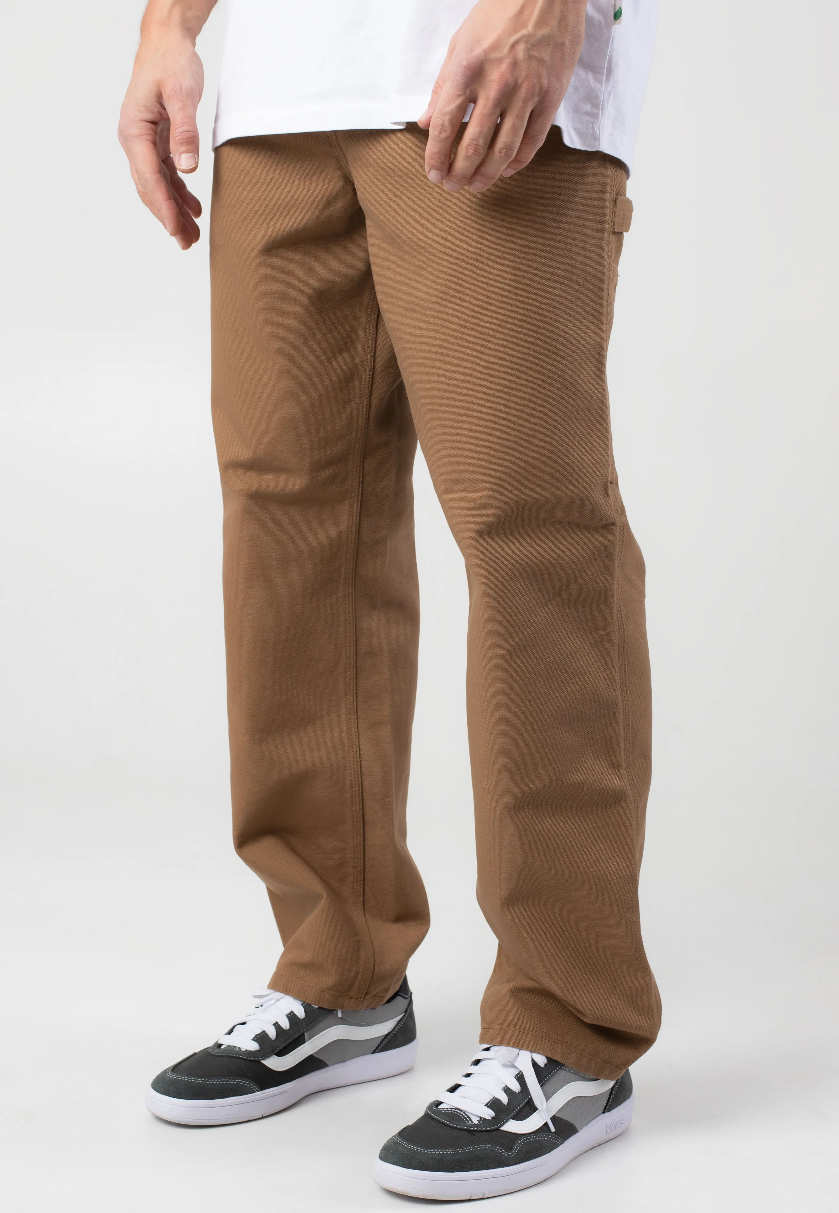 Carhartt WIP - Single Knee Rinsed Hamilton Brown - Pants