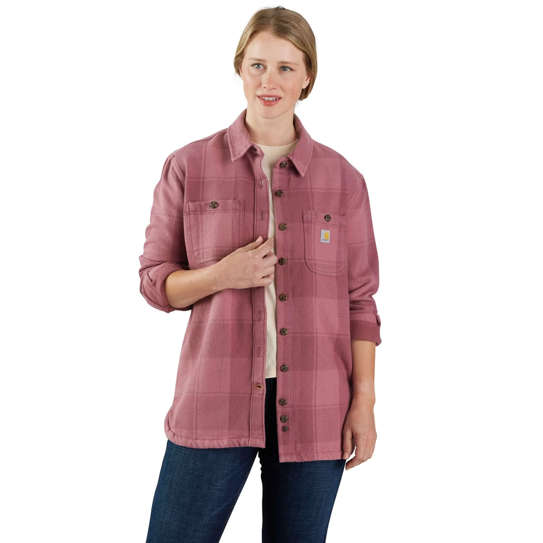 Carhartt Women's Rugged Flex Loose Fit Heavyweight Duck Overshirt