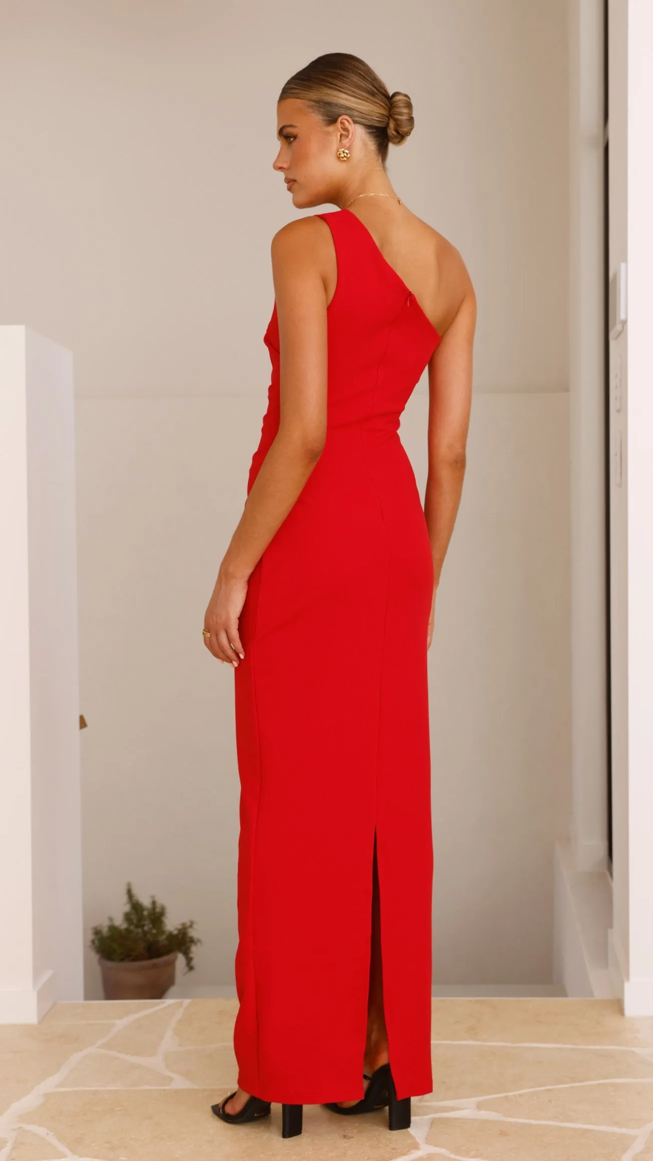 Cataleya Maxi Dress - Red Billy J