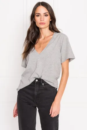 CECILIA | Deep V-neck Tee