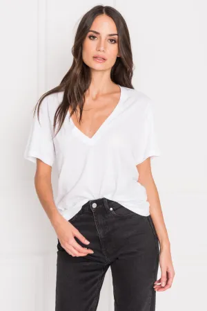 CECILIA | Deep V-neck Tee