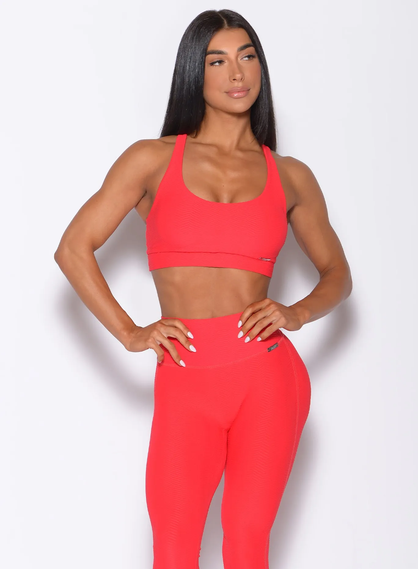 Chevron Sports Bra Bombshell