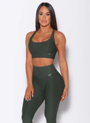 Chevron Sports Bra Bombshell
