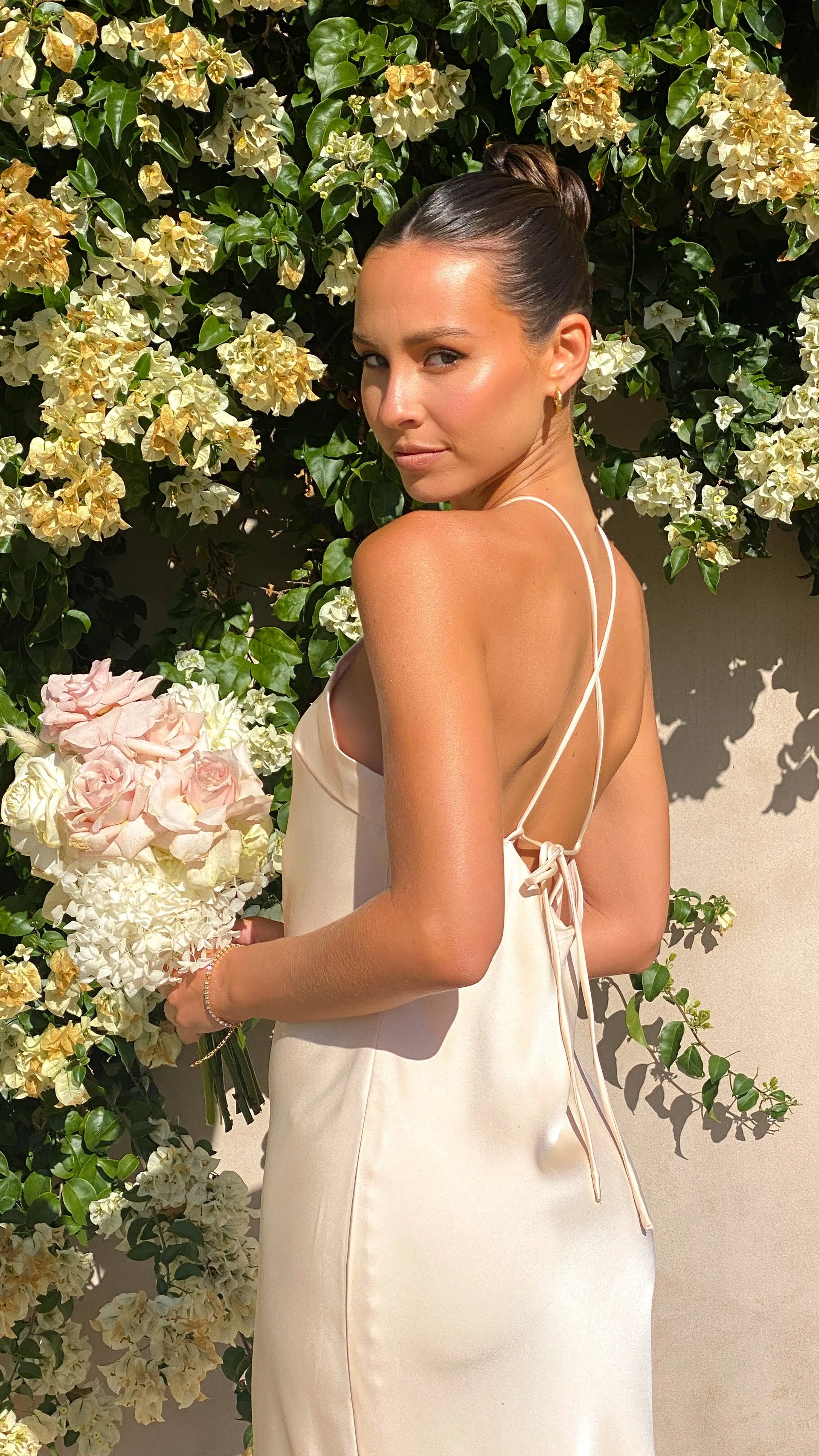 Chiara Maxi Dress - Champagne Billy J