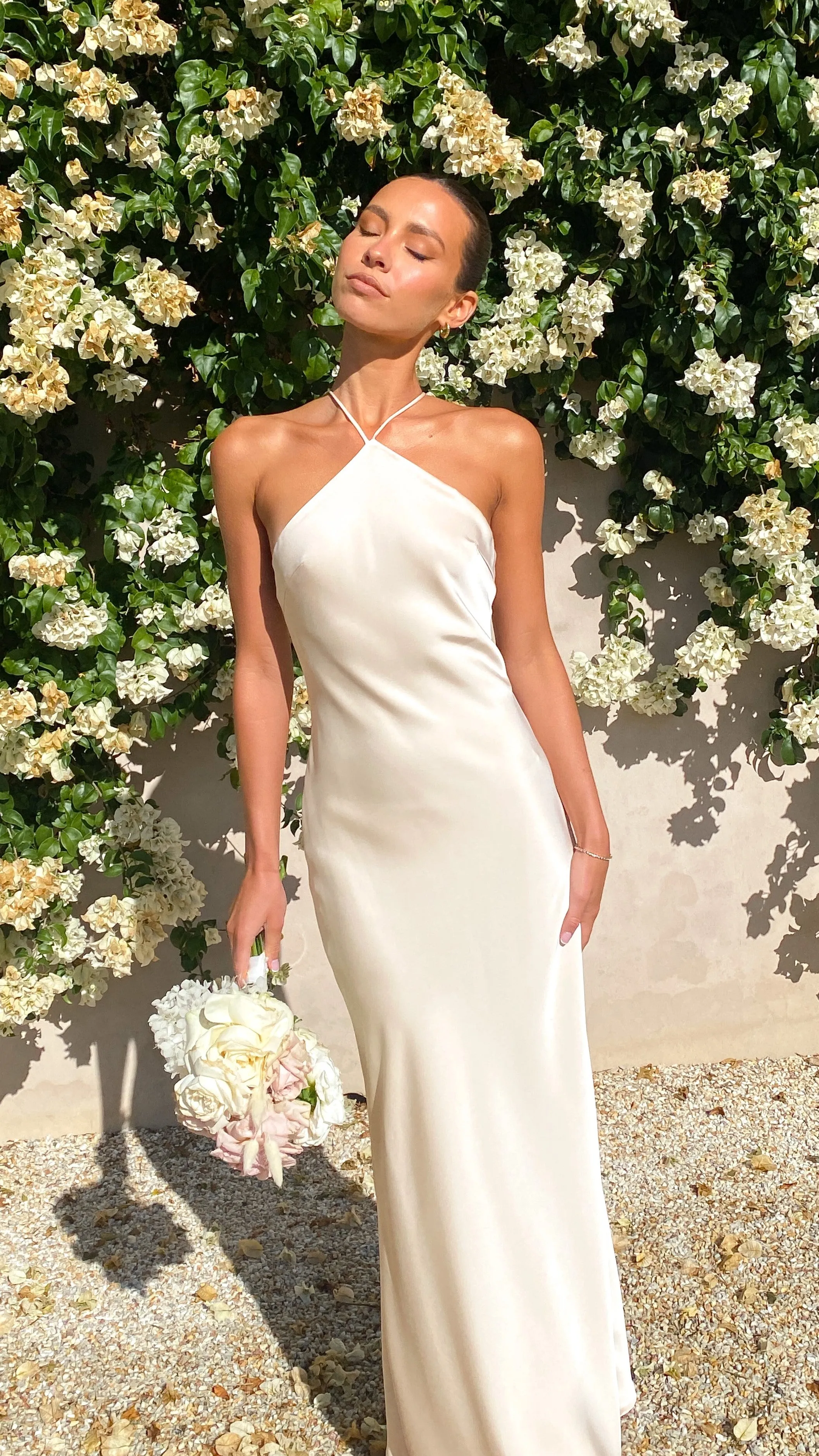 Chiara Maxi Dress - Champagne Billy J