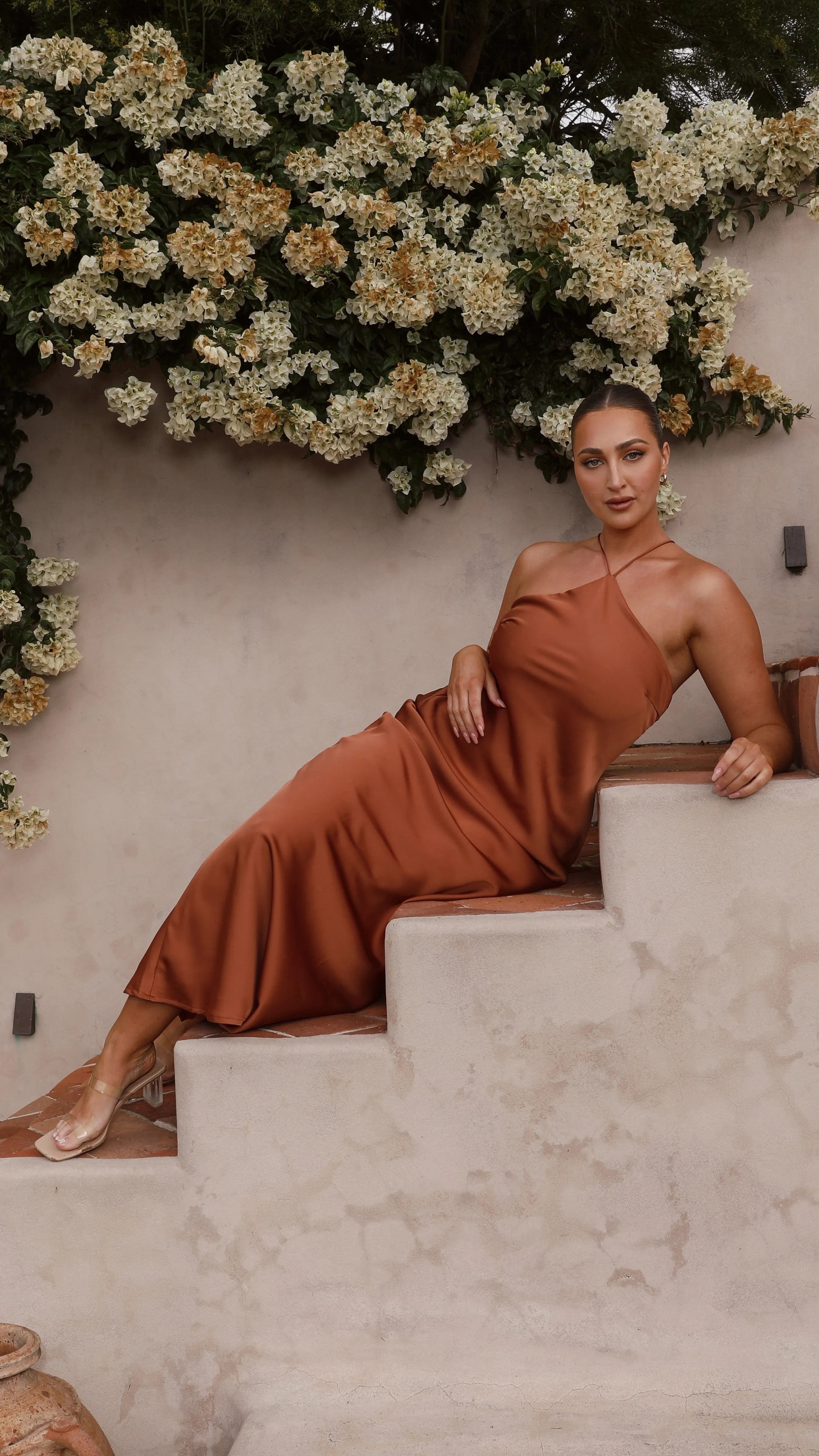 Chiara Maxi Dress - Copper Billy J