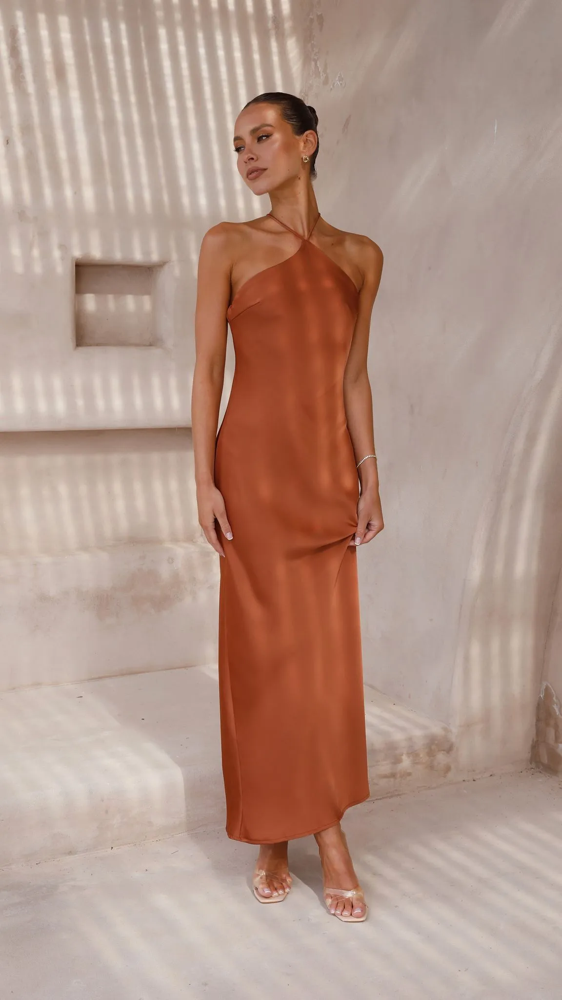 Chiara Maxi Dress - Copper Billy J