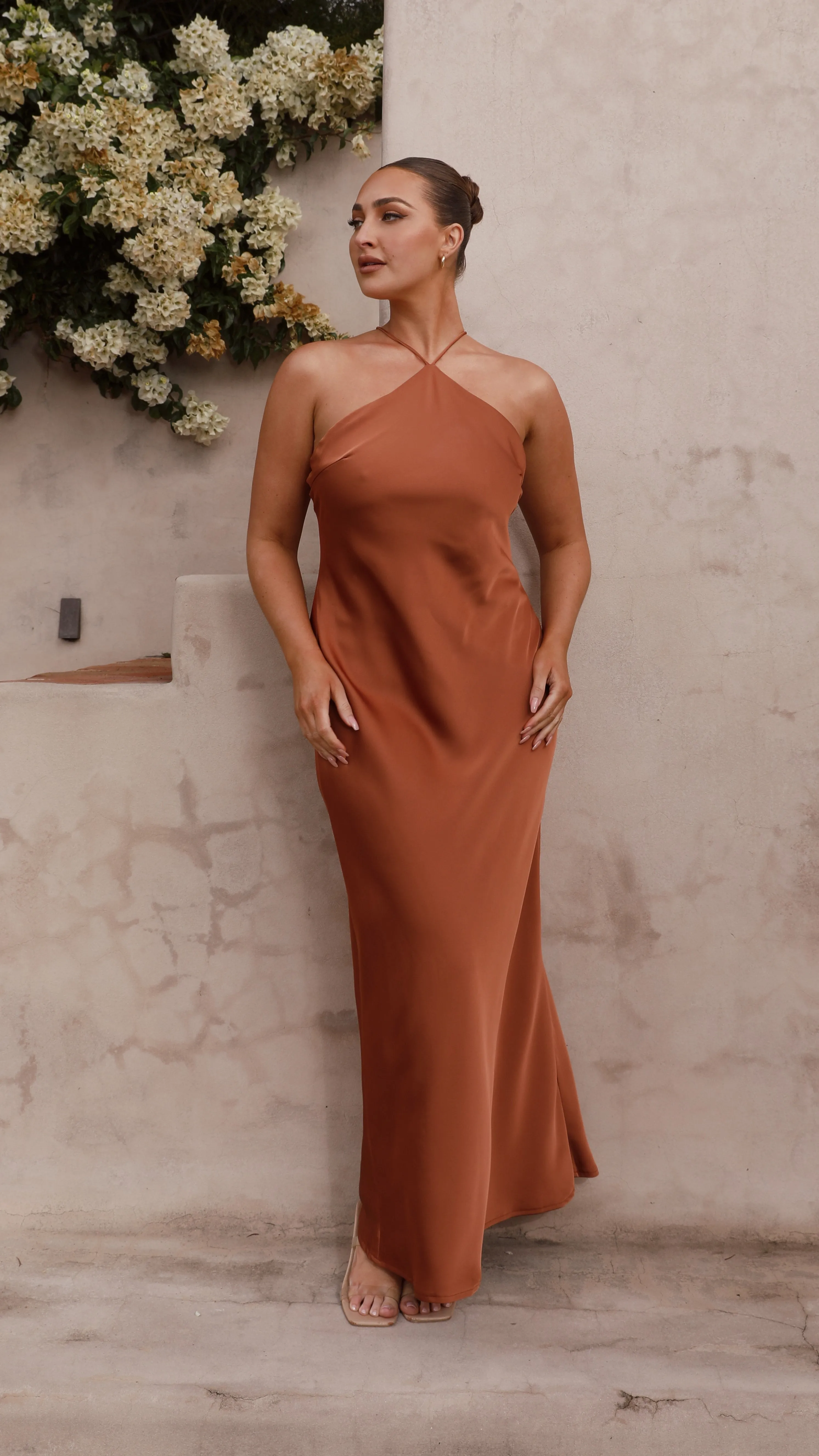 Chiara Maxi Dress - Copper Billy J