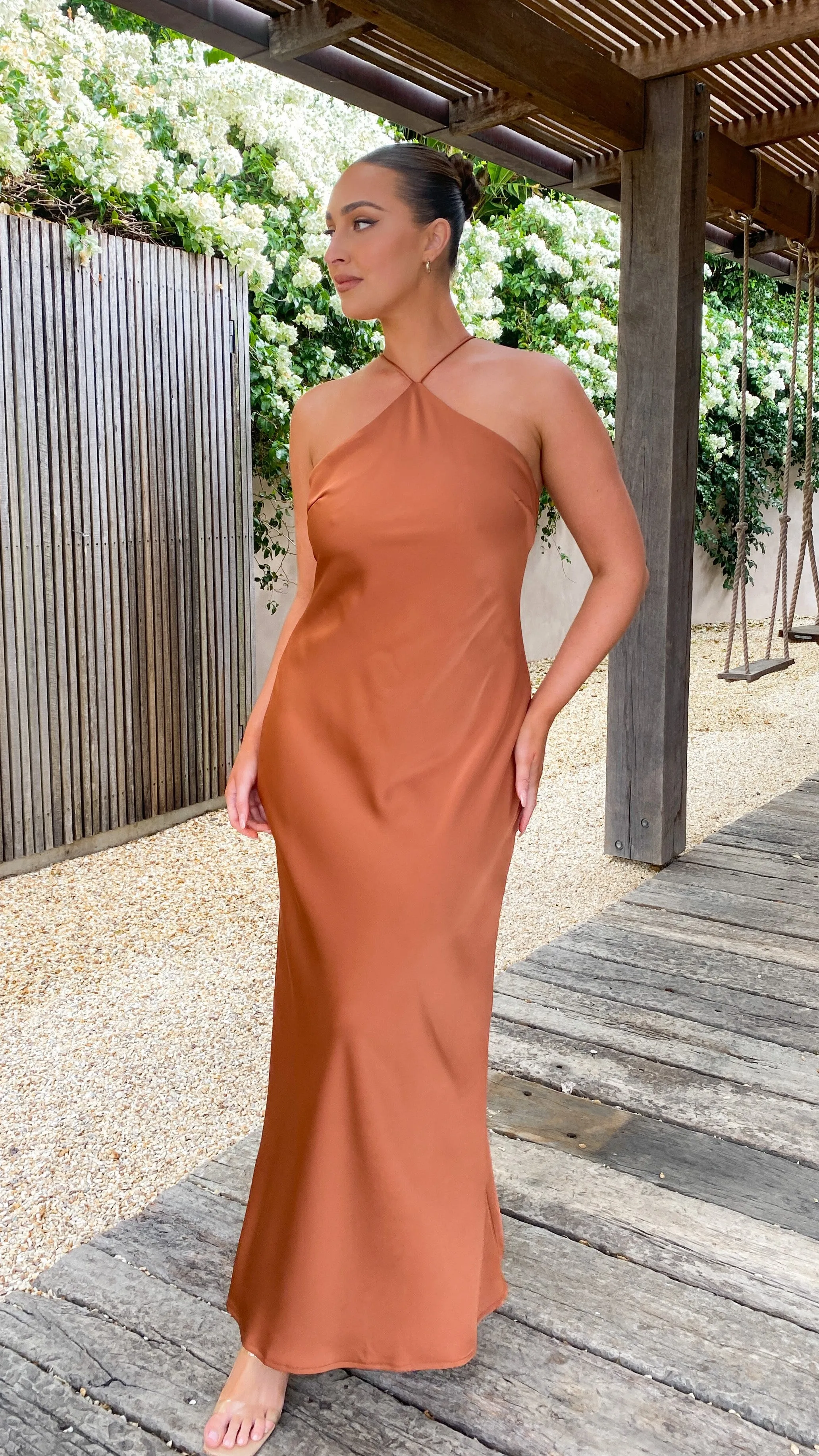 Chiara Maxi Dress - Copper Billy J