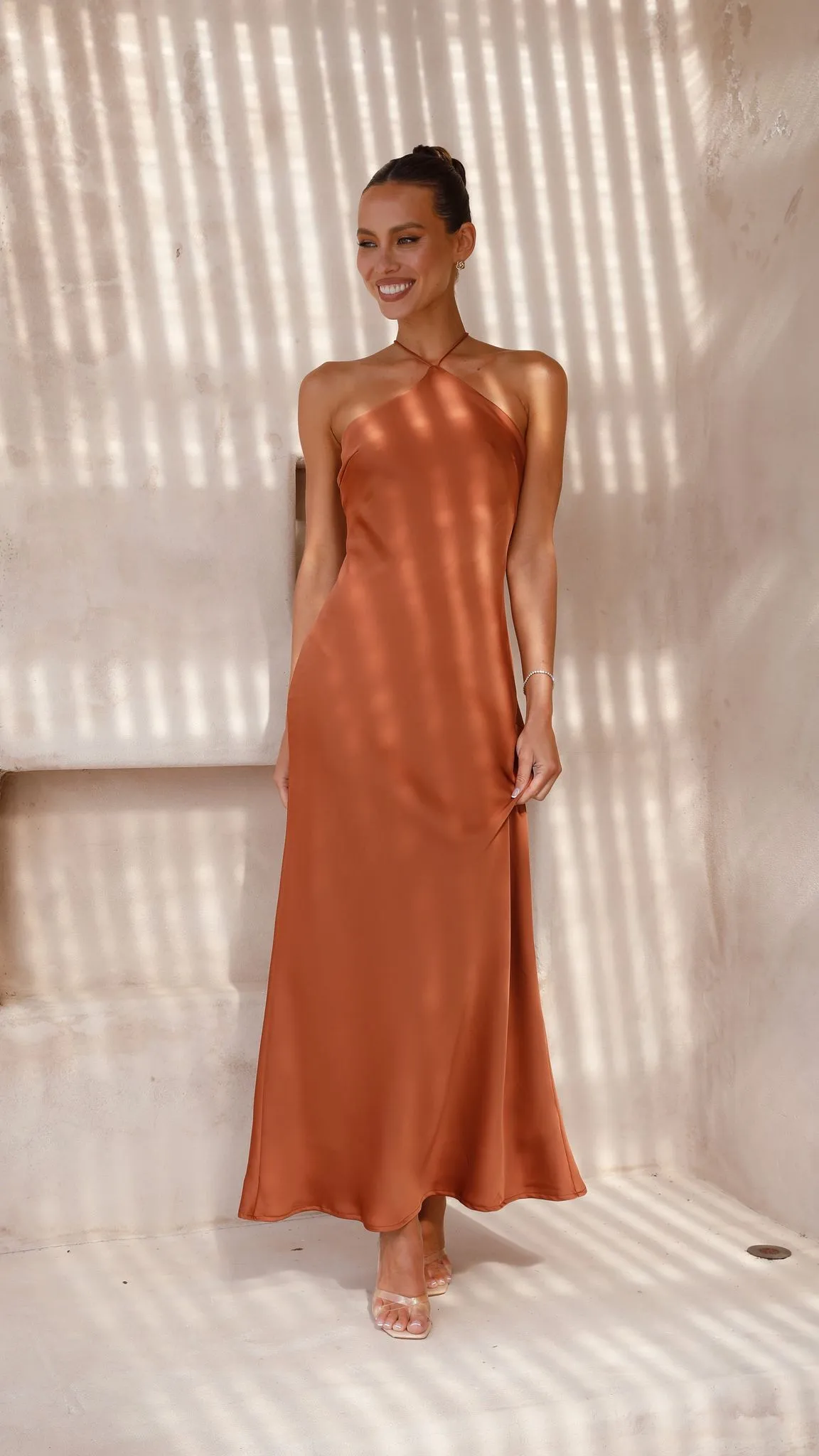Chiara Maxi Dress - Copper Billy J