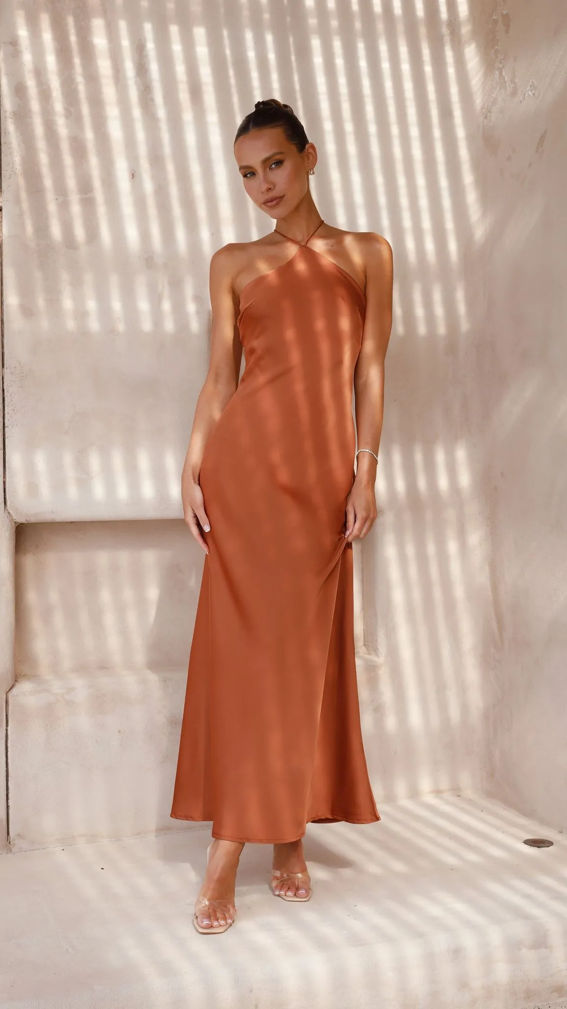 Chiara Maxi Dress - Copper Billy J