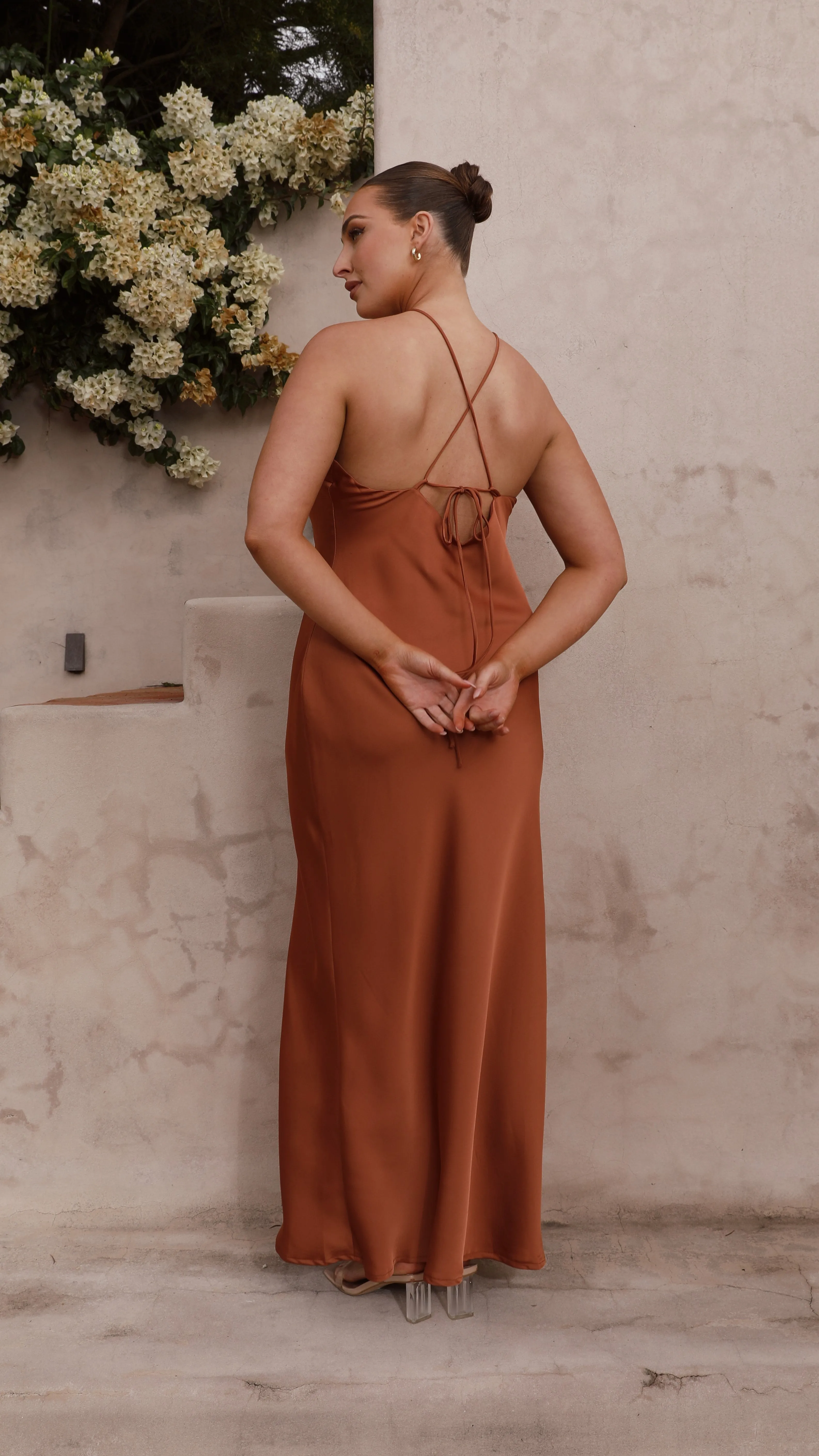 Chiara Maxi Dress - Copper Billy J