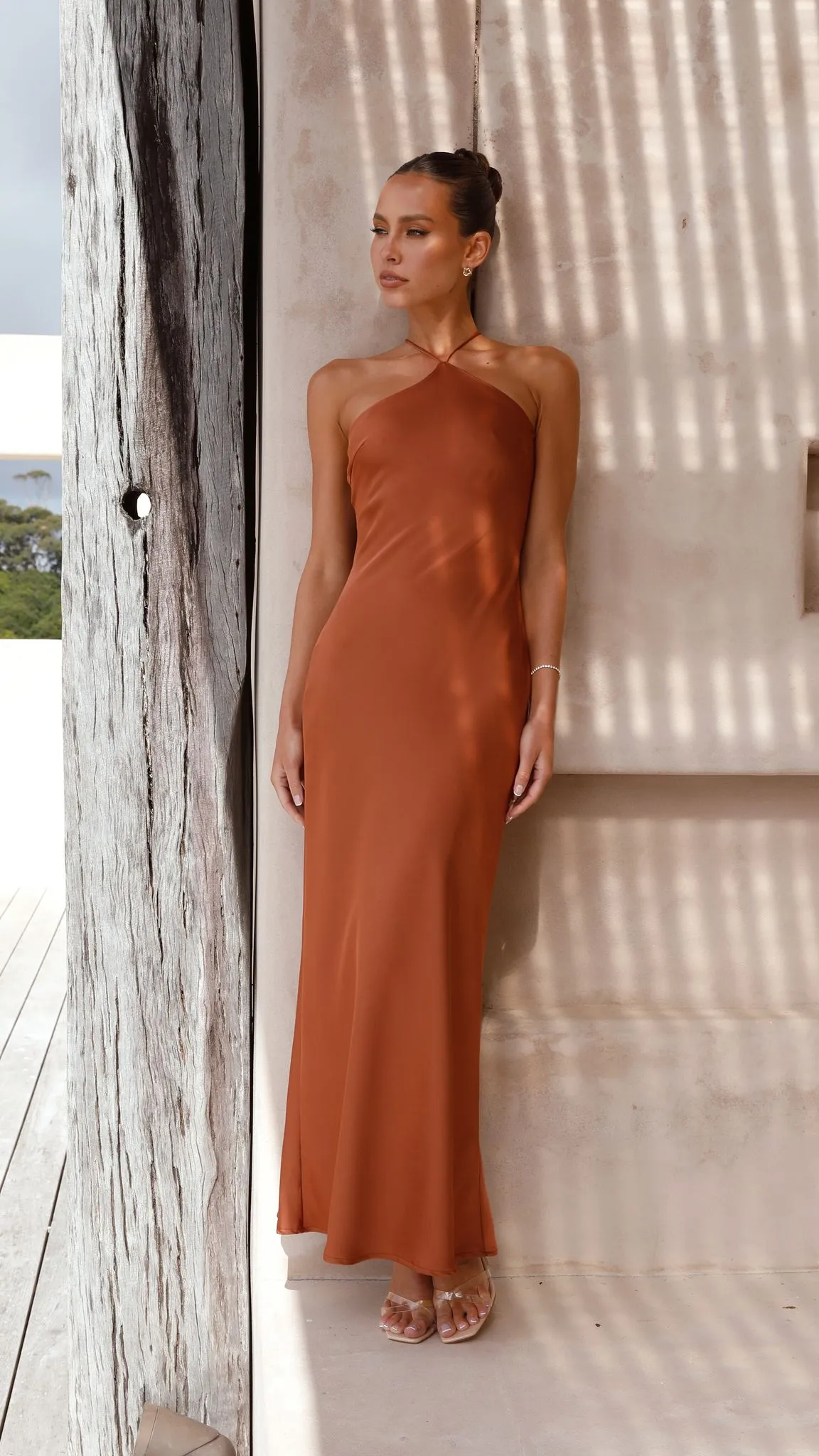 Chiara Maxi Dress - Copper Billy J