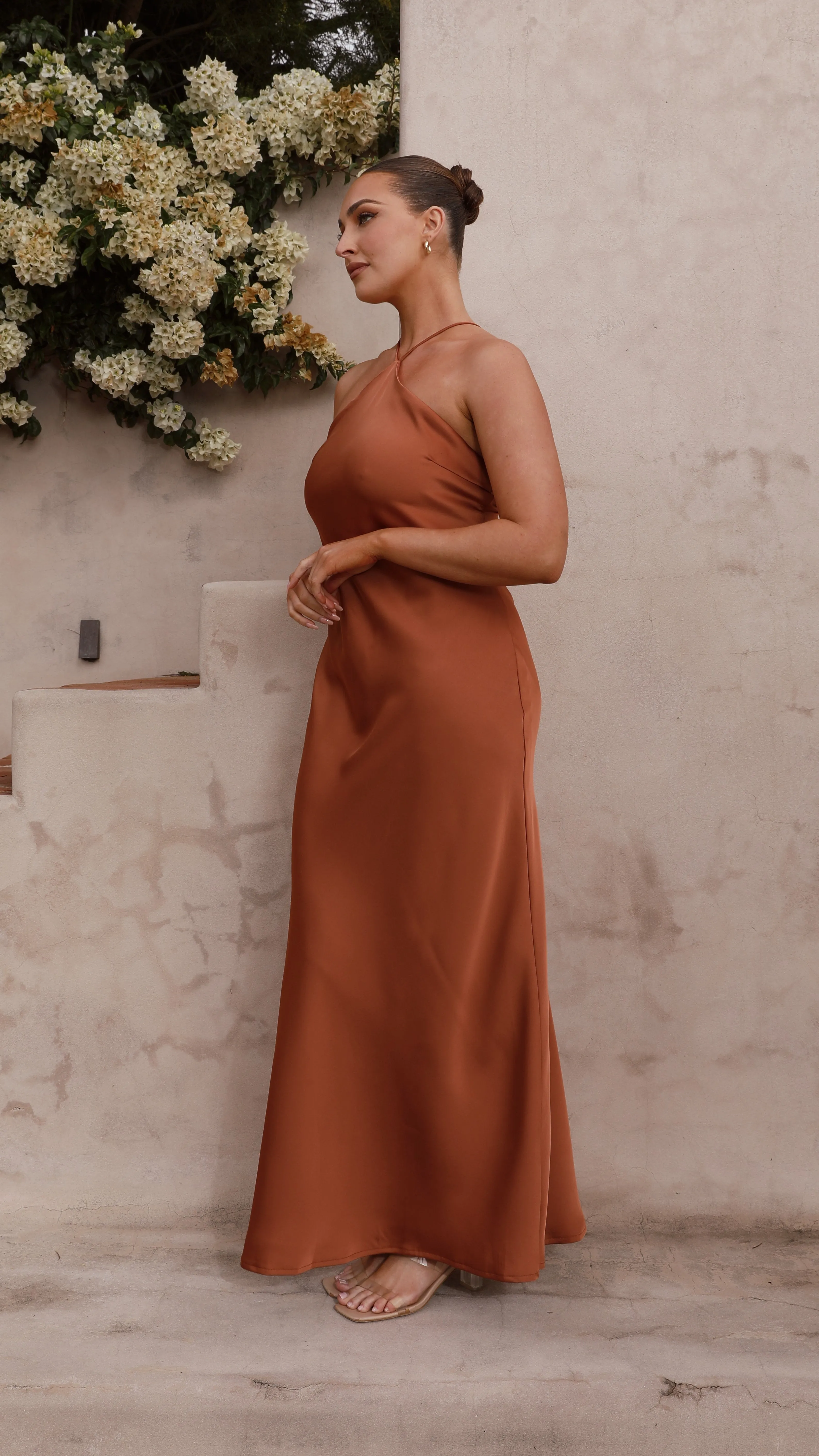 Chiara Maxi Dress - Copper Billy J