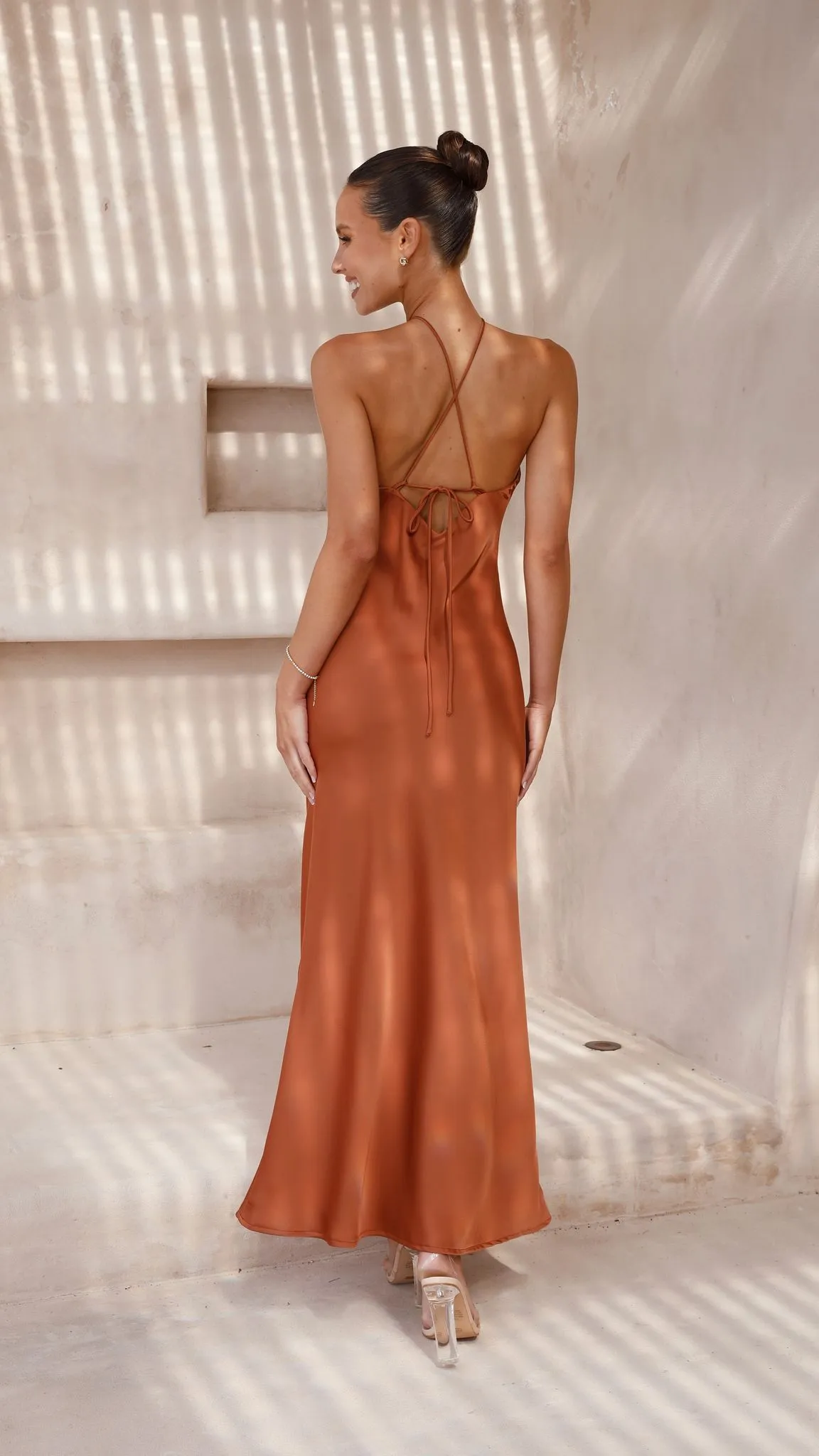 Chiara Maxi Dress - Copper Billy J
