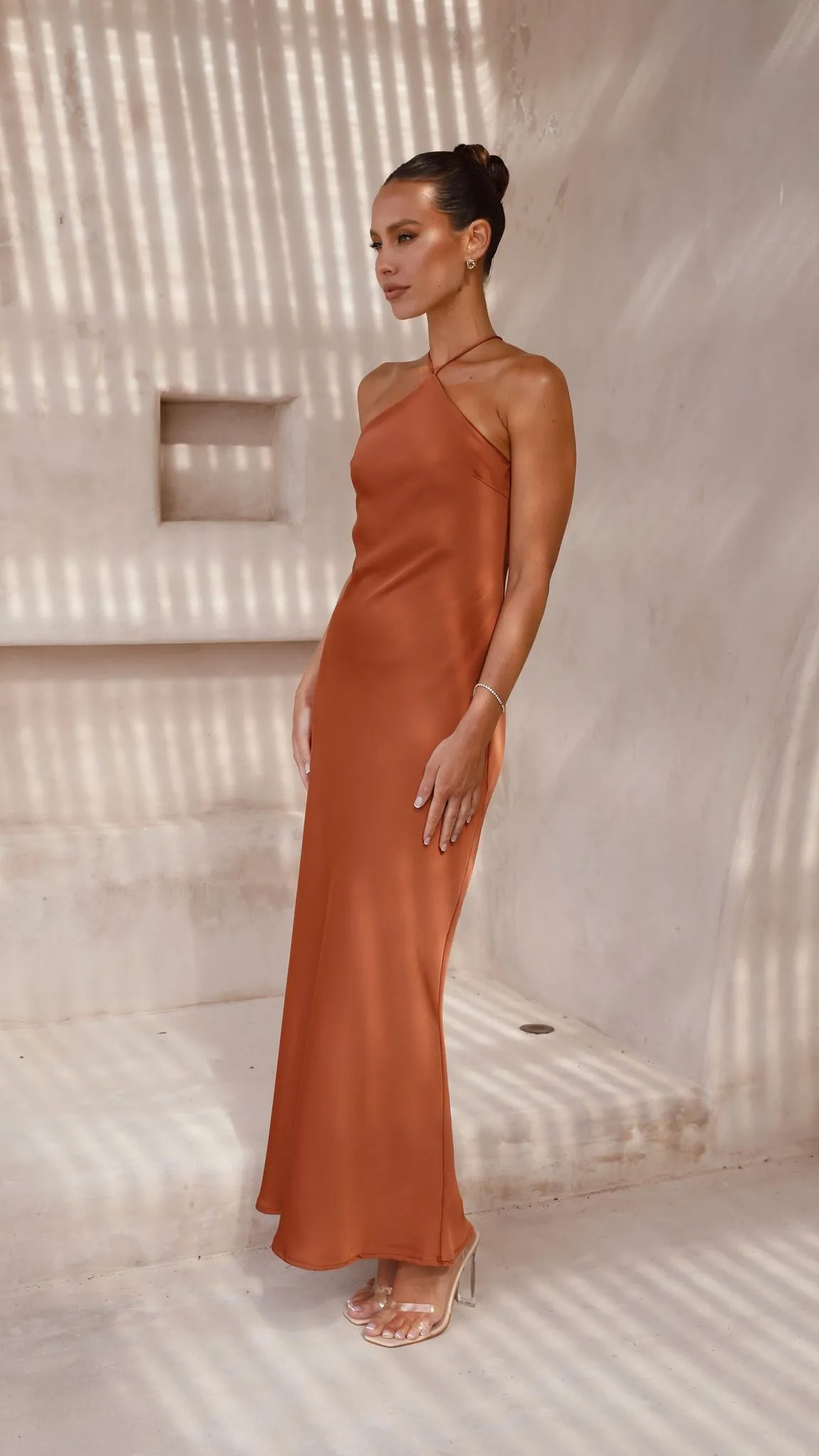 Chiara Maxi Dress - Copper Billy J
