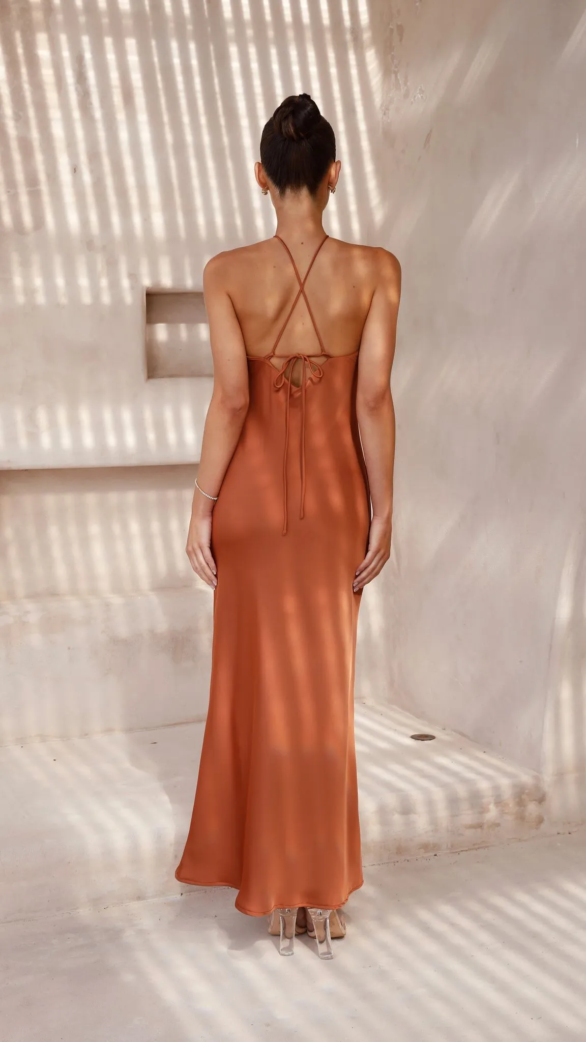 Chiara Maxi Dress - Copper Billy J