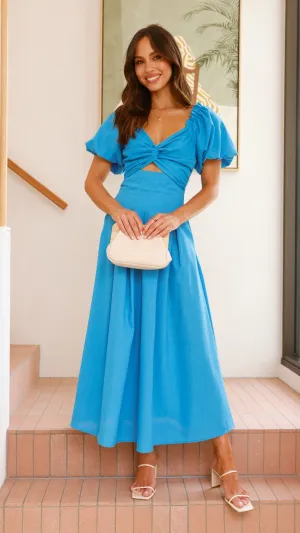 Christina Maxi Dress - Blue Billy J