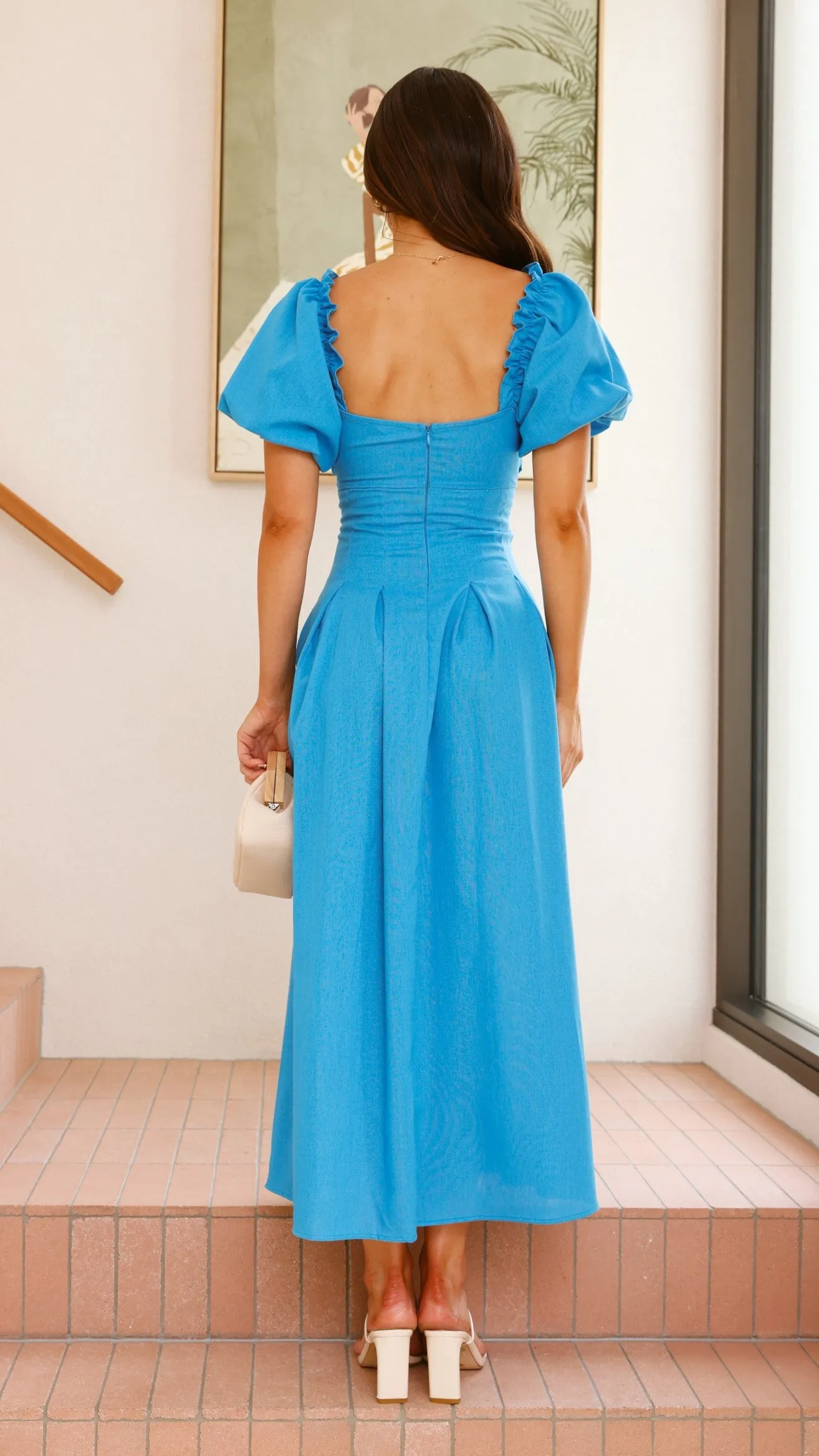 Christina Maxi Dress - Blue Billy J