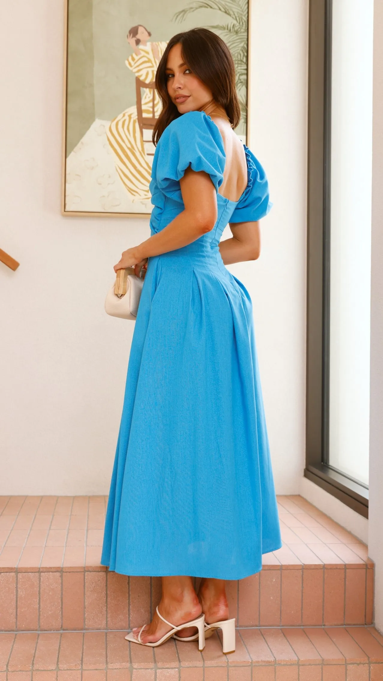Christina Maxi Dress - Blue Billy J