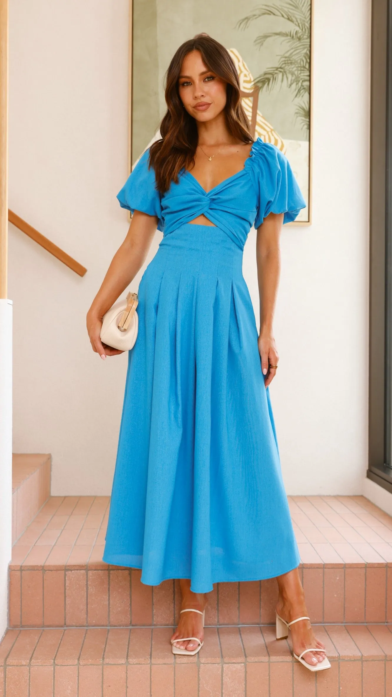 Christina Maxi Dress - Blue Billy J