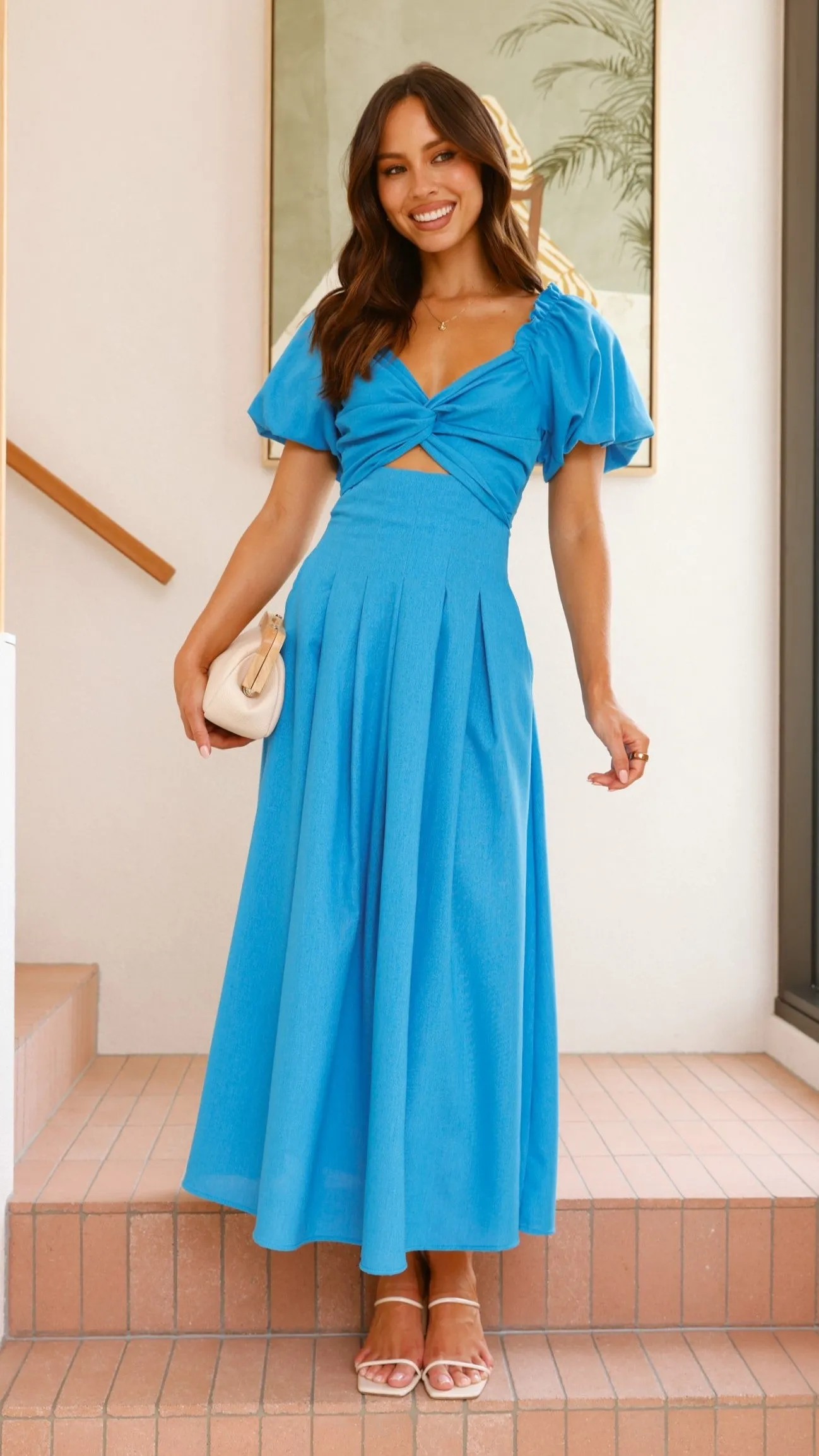 Christina Maxi Dress - Blue Billy J