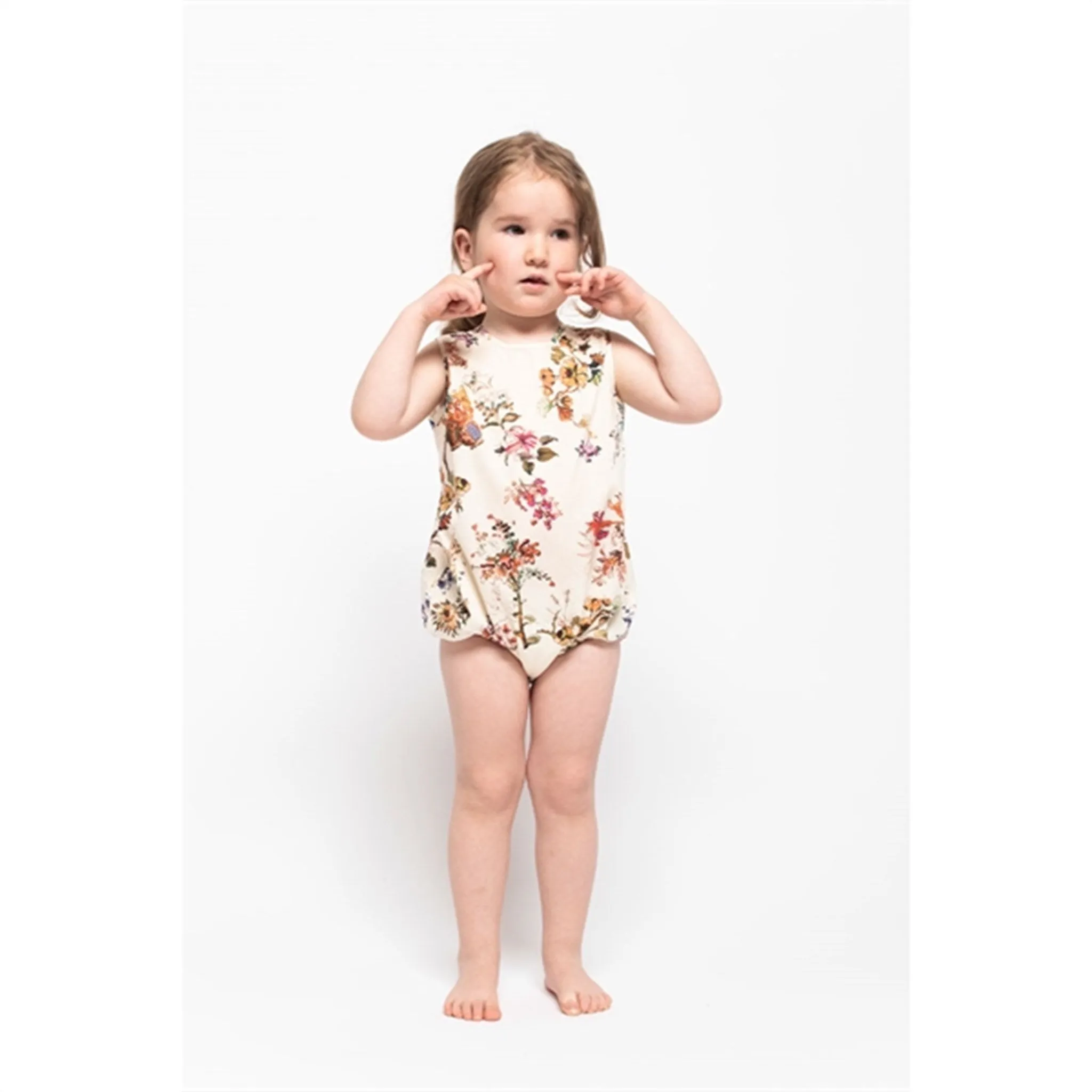 Christina Rohde 812 Romper Ivory Floral