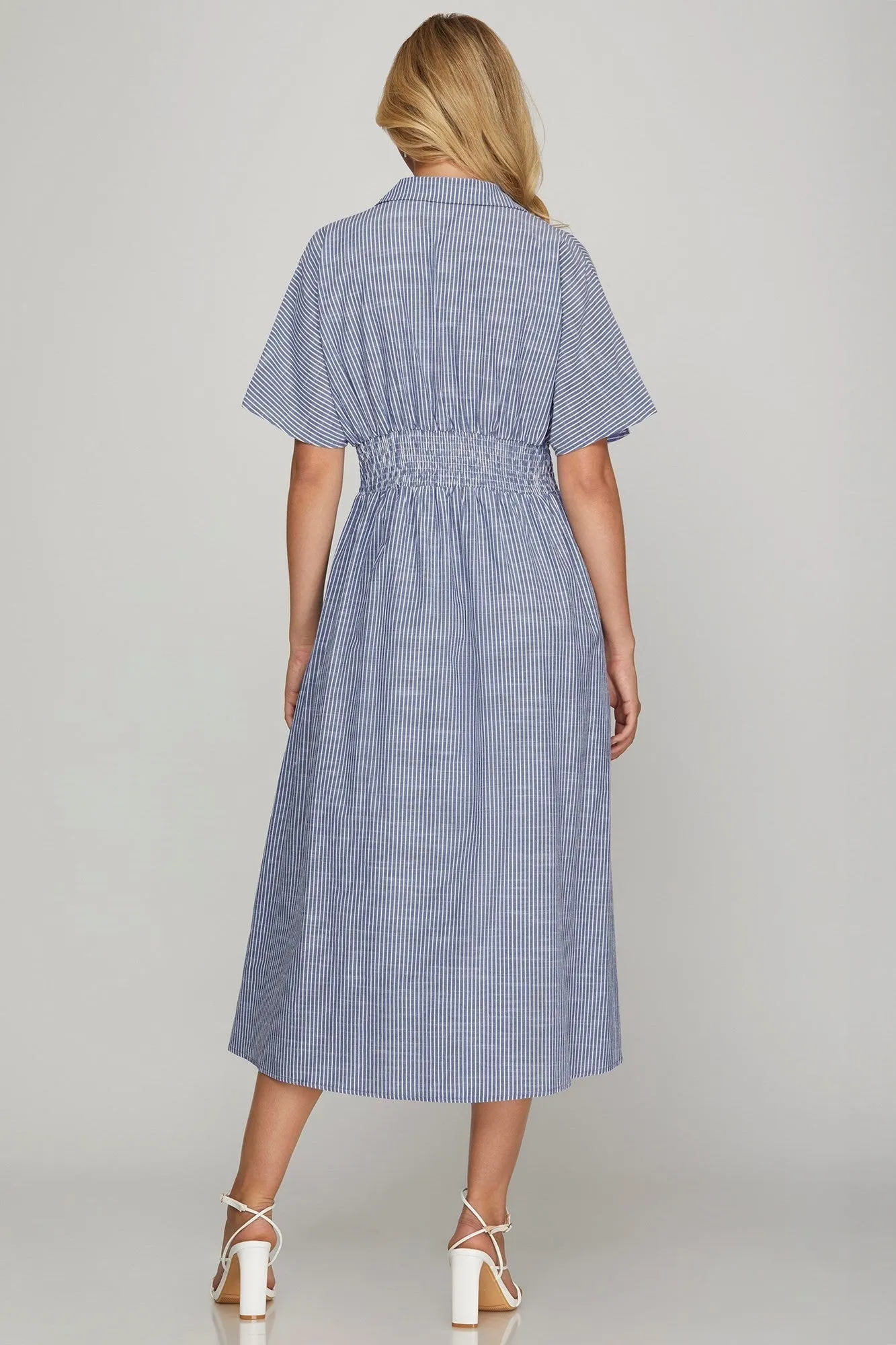 Coastal Dream Midi Dress - Blue