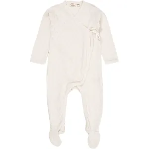 COPENHAGEN COLORS Cream Pointelle Cross-Over Full Body