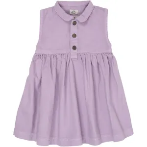 COPENHAGEN COLORS Lavender Organic Twill Dress W Collar
