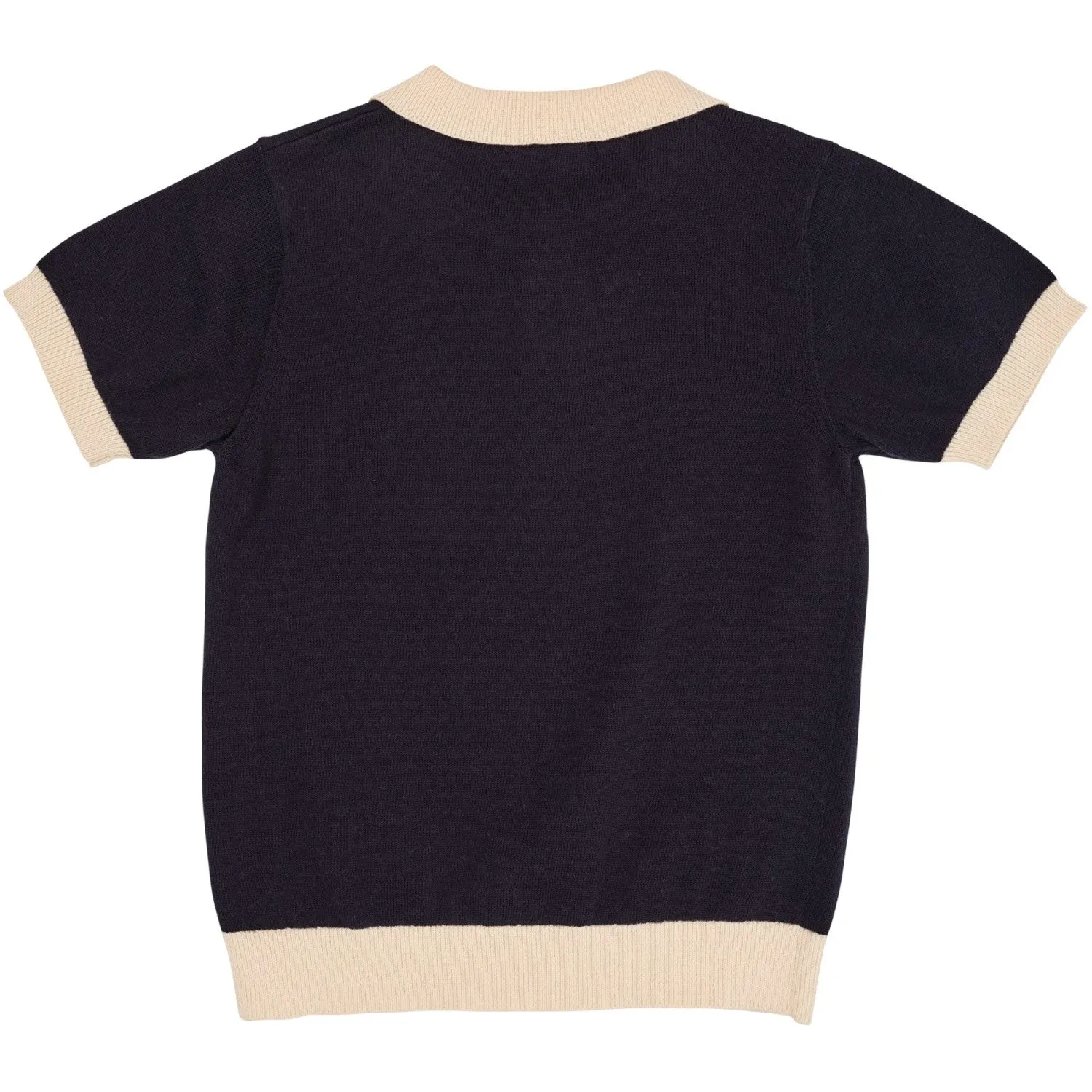 COPENHAGEN COLORS Navy/Cream Comb. Polo W. Embroidery
