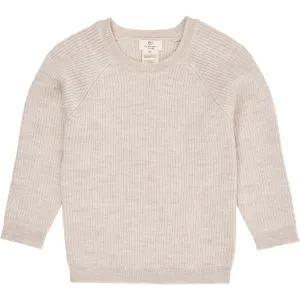 Copenhagen Colors Pale Cream Melange Merino Classic Rib Blouse