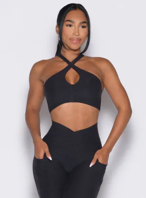 Cross Over Halter Bra Bombshell