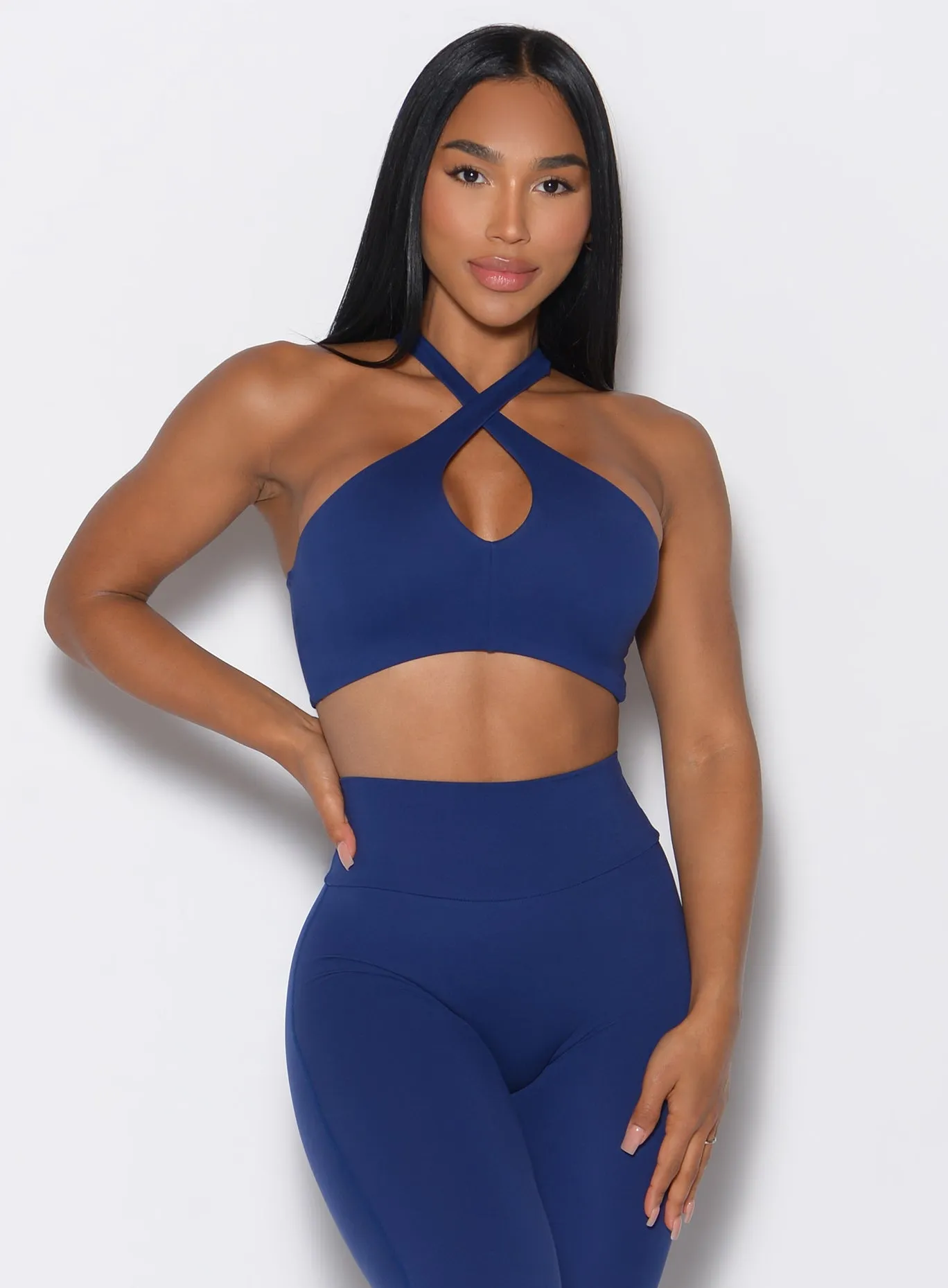 Cross Over Halter Bra Bombshell