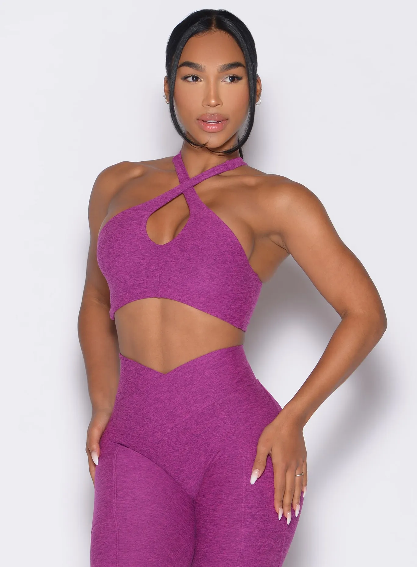 Cross Over Halter Bra Bombshell