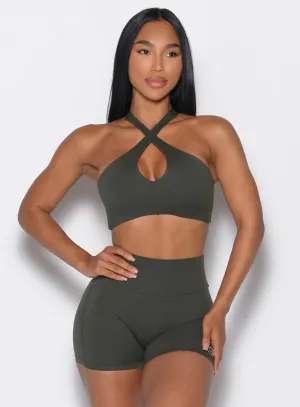 Cross Over Halter Bra Bombshell