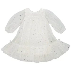 Dolly by Le Petit Tom Empress Tulle Dress Off White