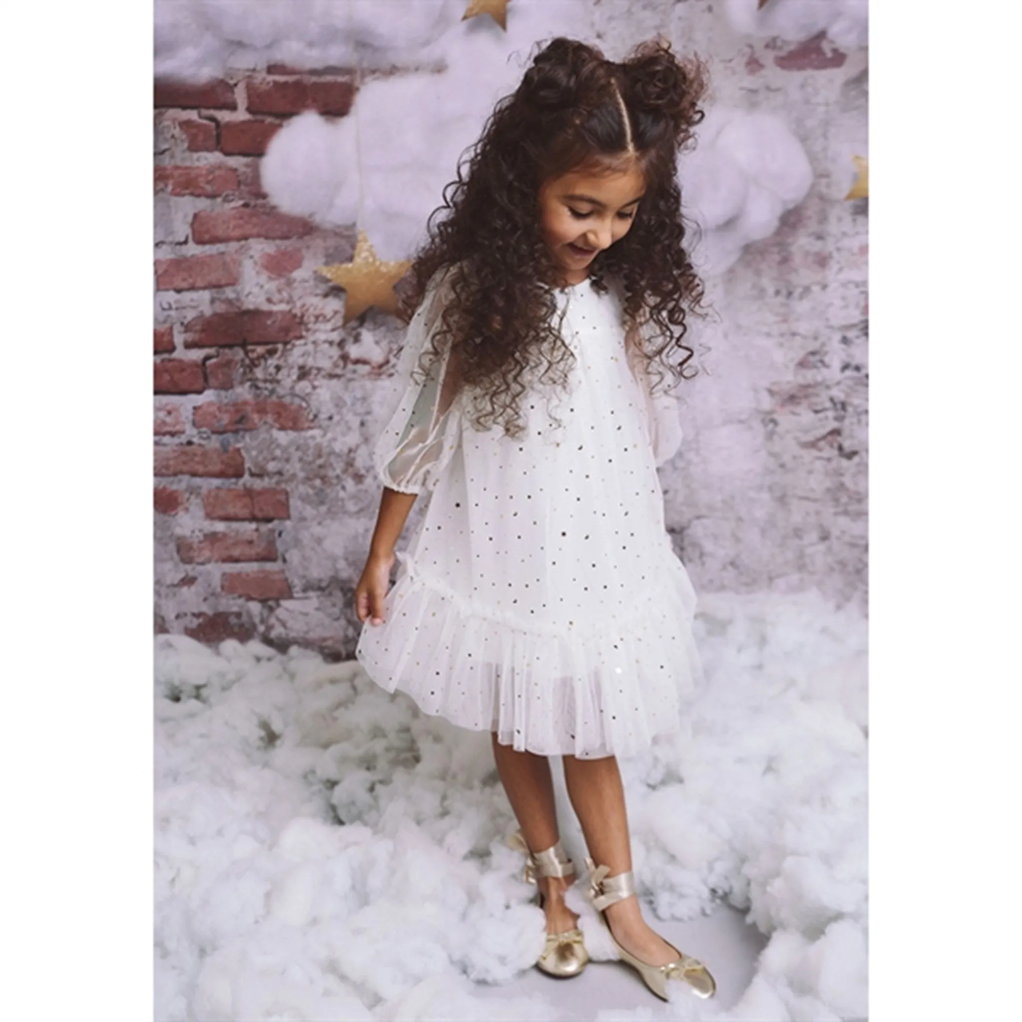 Dolly by Le Petit Tom Empress Tulle Dress Off White