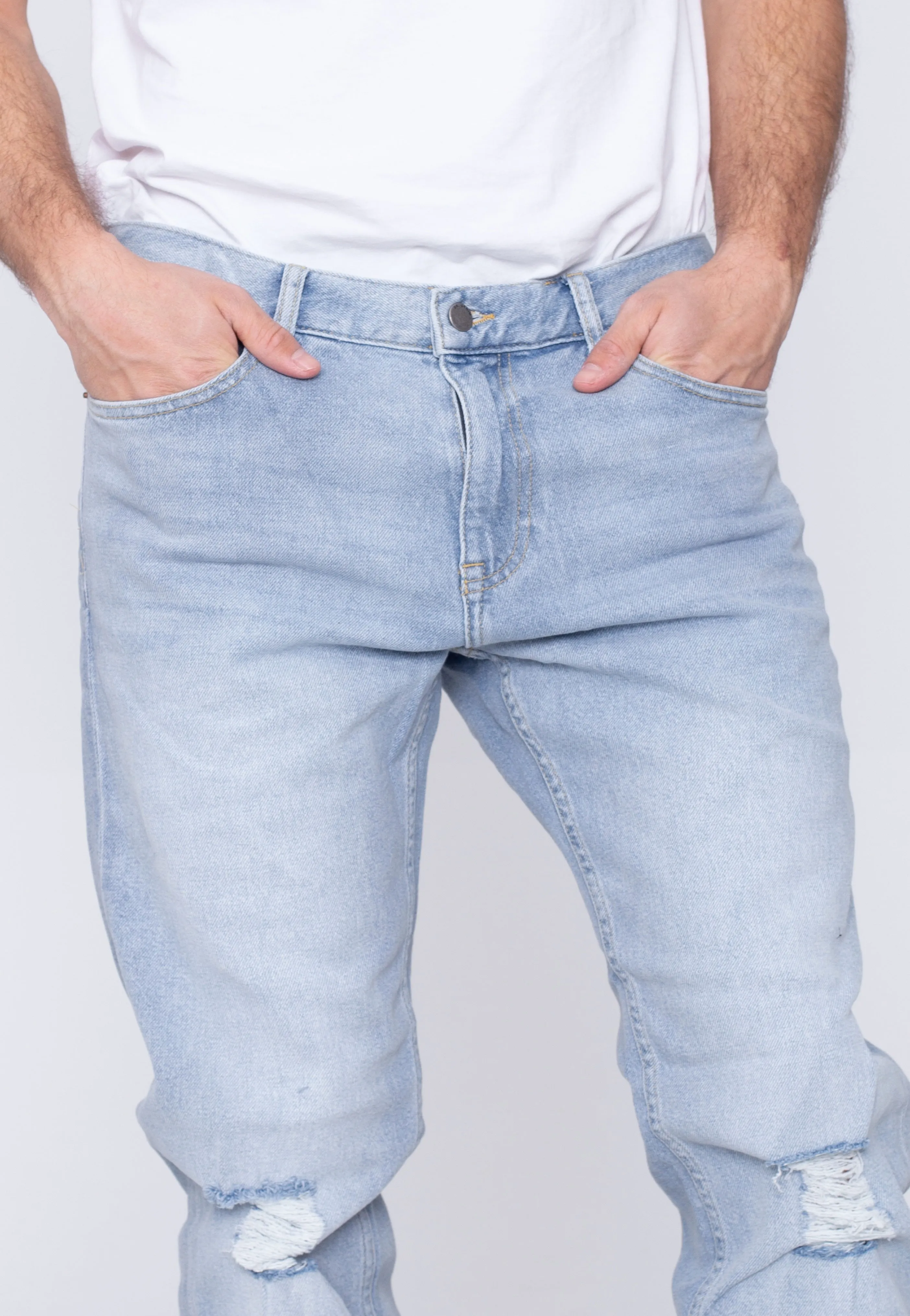 Dr. Denim - Clark Brook Pale Blue Ripped - Jeans