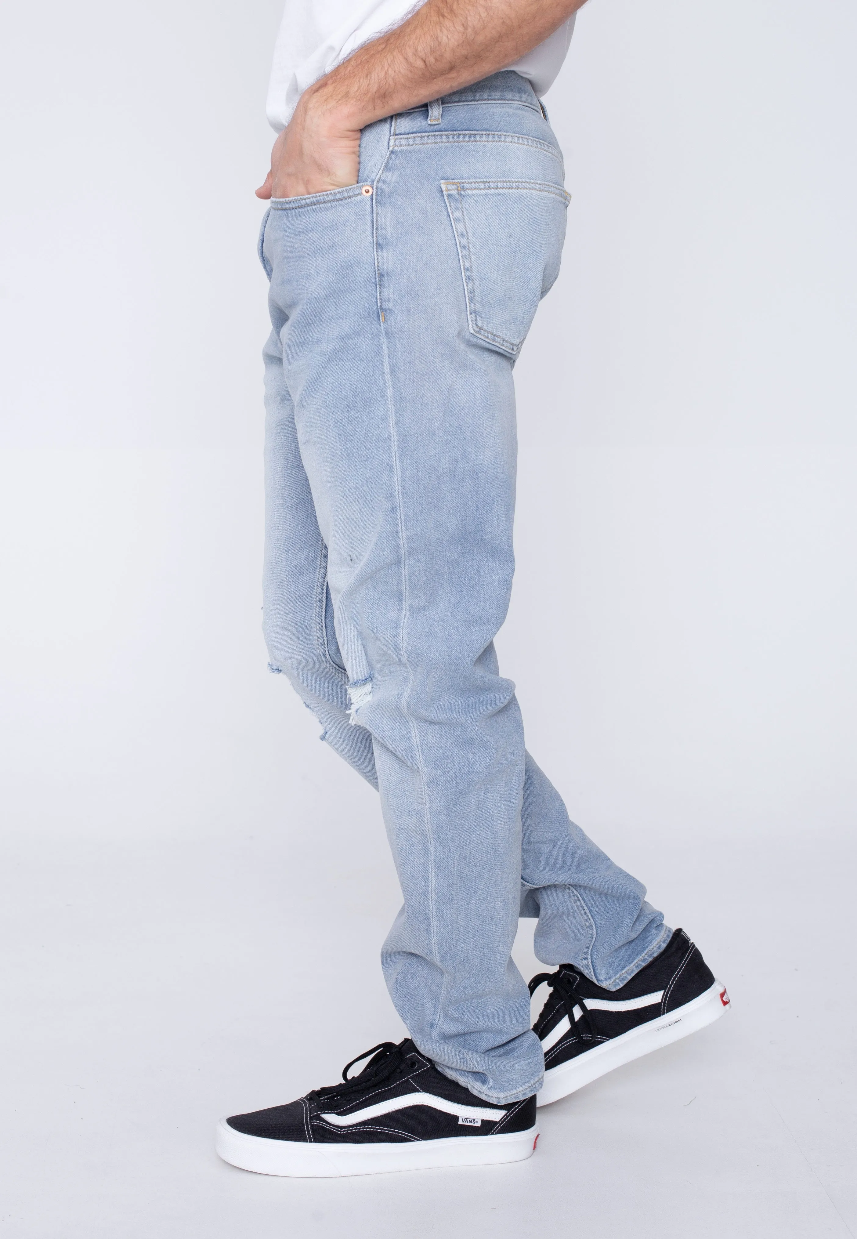 Dr. Denim - Clark Brook Pale Blue Ripped - Jeans