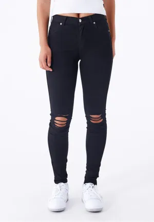 Dr. Denim - Lexy Black Ripped Knees - Jeans