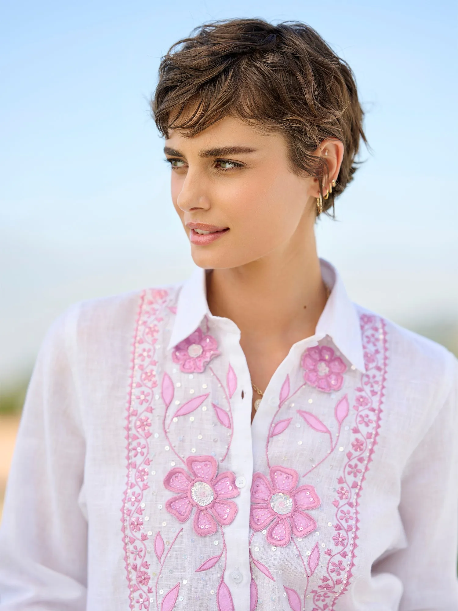 Eden Fleur Linen Shirt