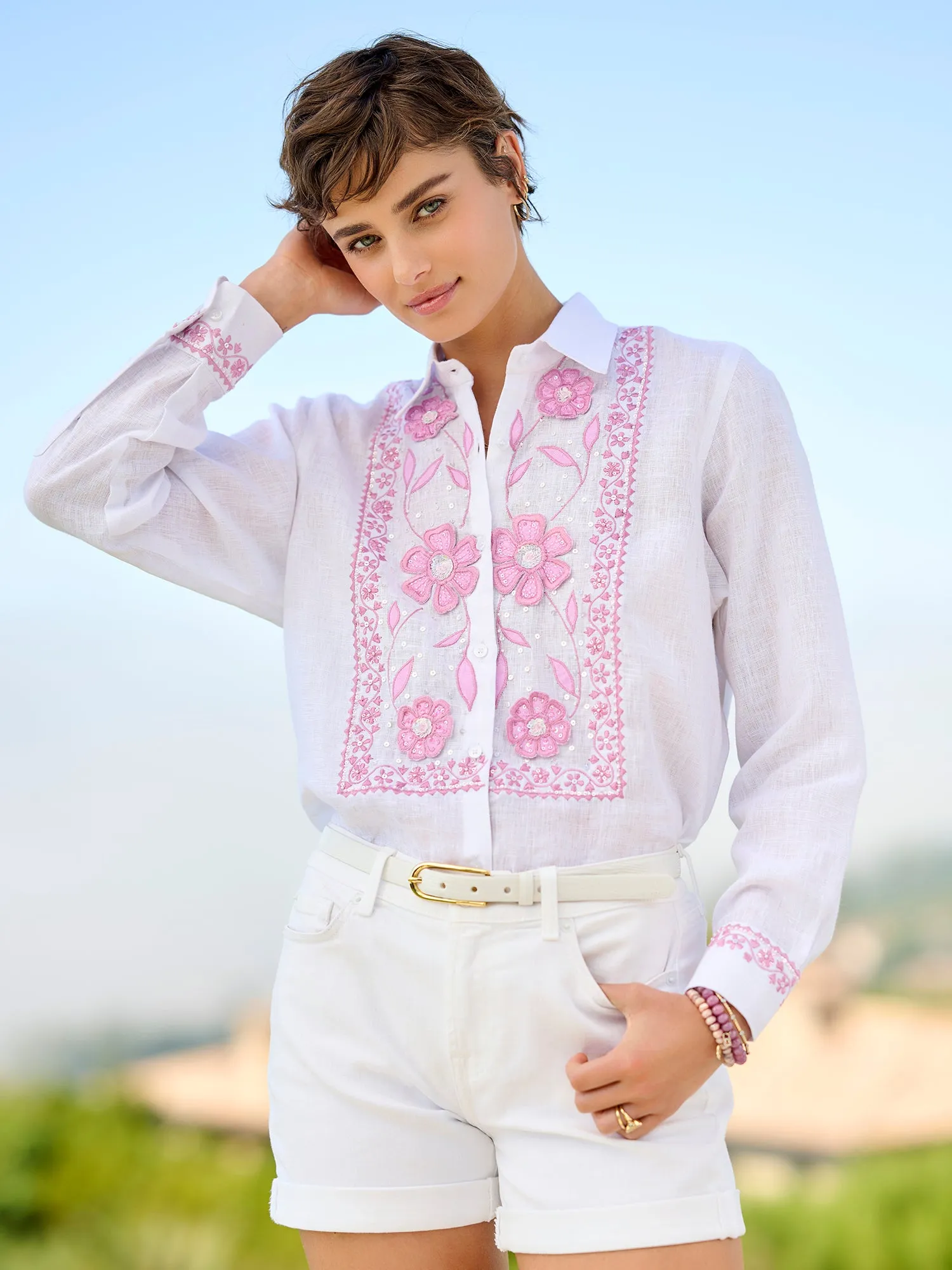 Eden Fleur Linen Shirt