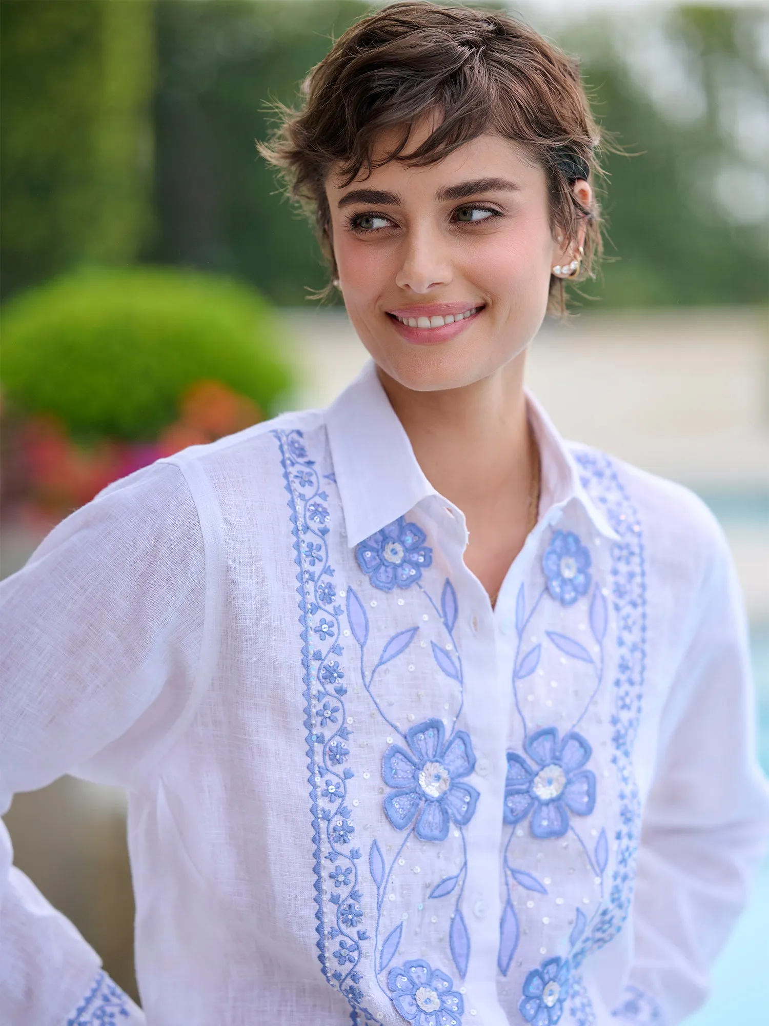 Eden Fleur Linen Shirt