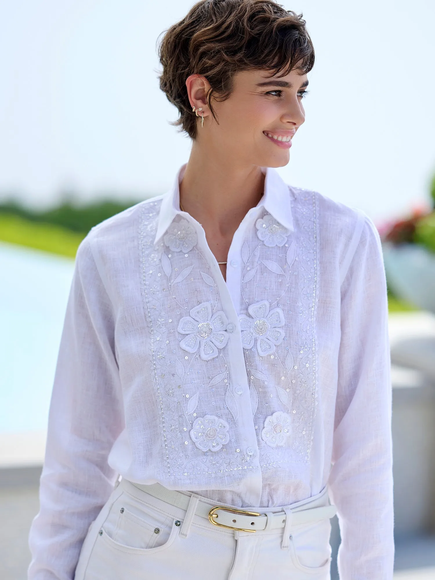 Eden Fleur Linen Shirt