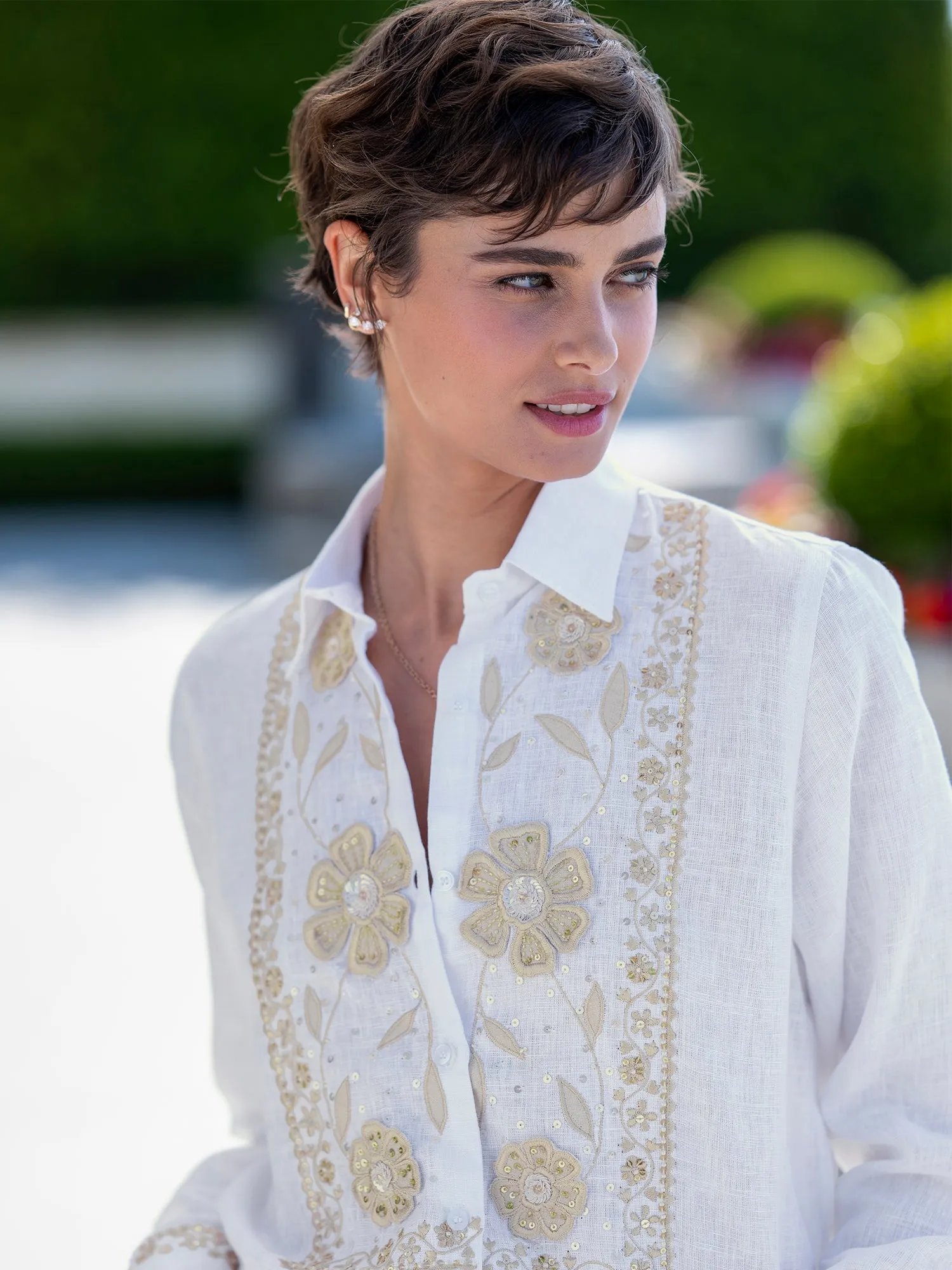Eden Fleur Linen Shirt